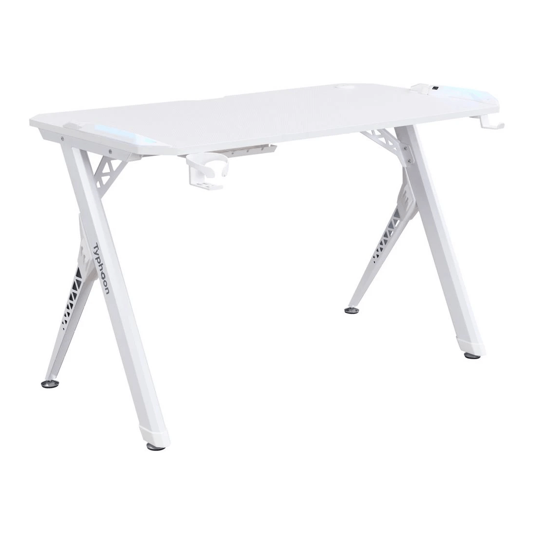 1 Typhoon Viper Gaming Desk 1200mm White, 1 of 10