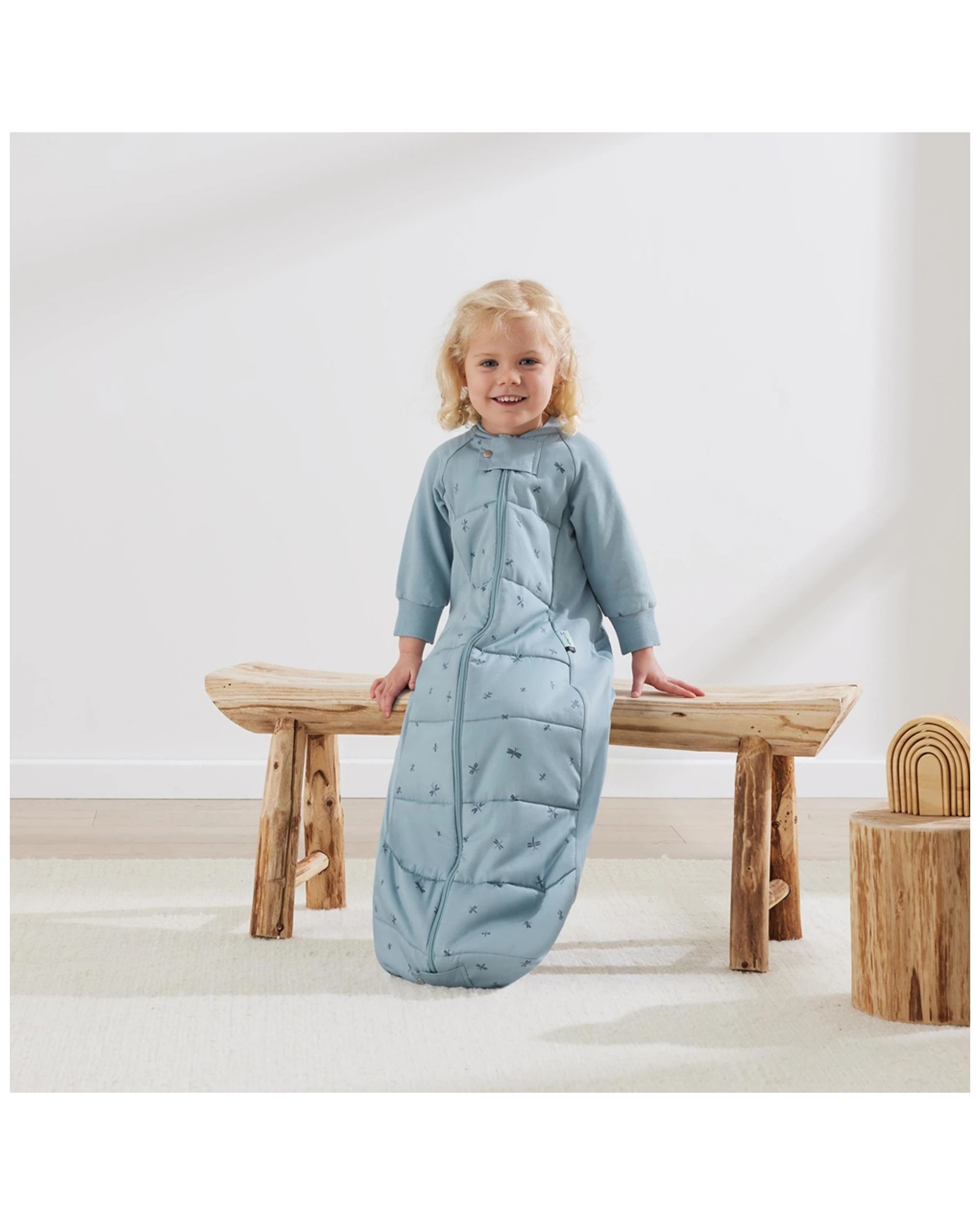 4 Ergopouch Sleep Suit Bag Tog 3.5 Size 4-6 Years Dragonflies
 - Blue, 4 of 5