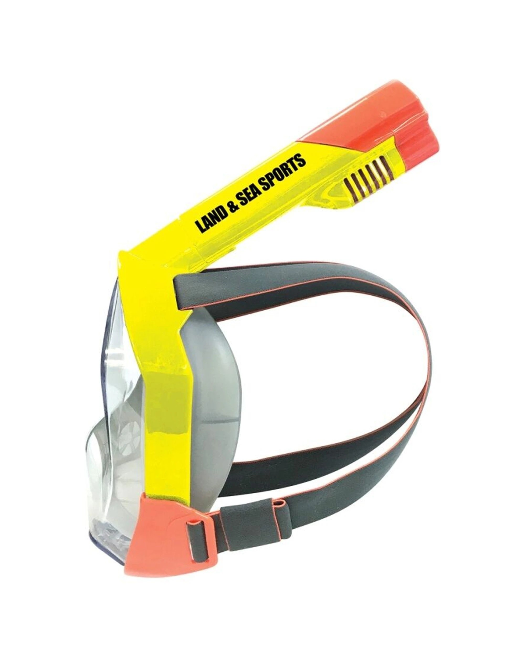 2 Land & Sea Sports Orpheus Full Snorkelling Face Mask Junior/Kids - Yellow, 2 of 3