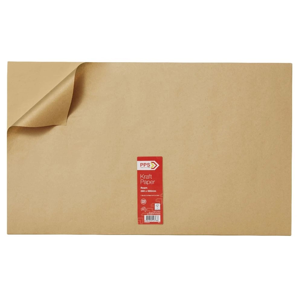 3 PPS Kraft Paper Ream 390 x 590m 250 Pack, 3 of 4