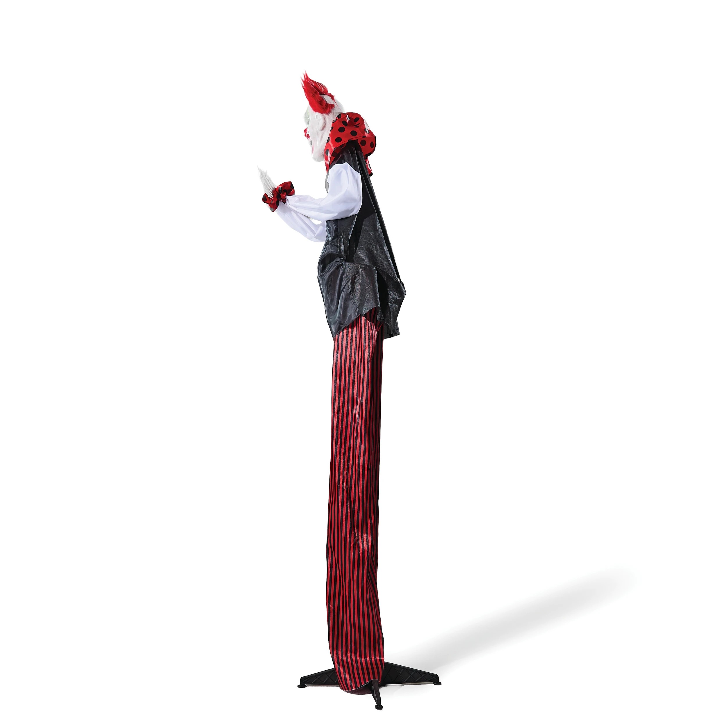 6 Battery Operated LED Light Up Standing Spooky Clown, 6 of 10