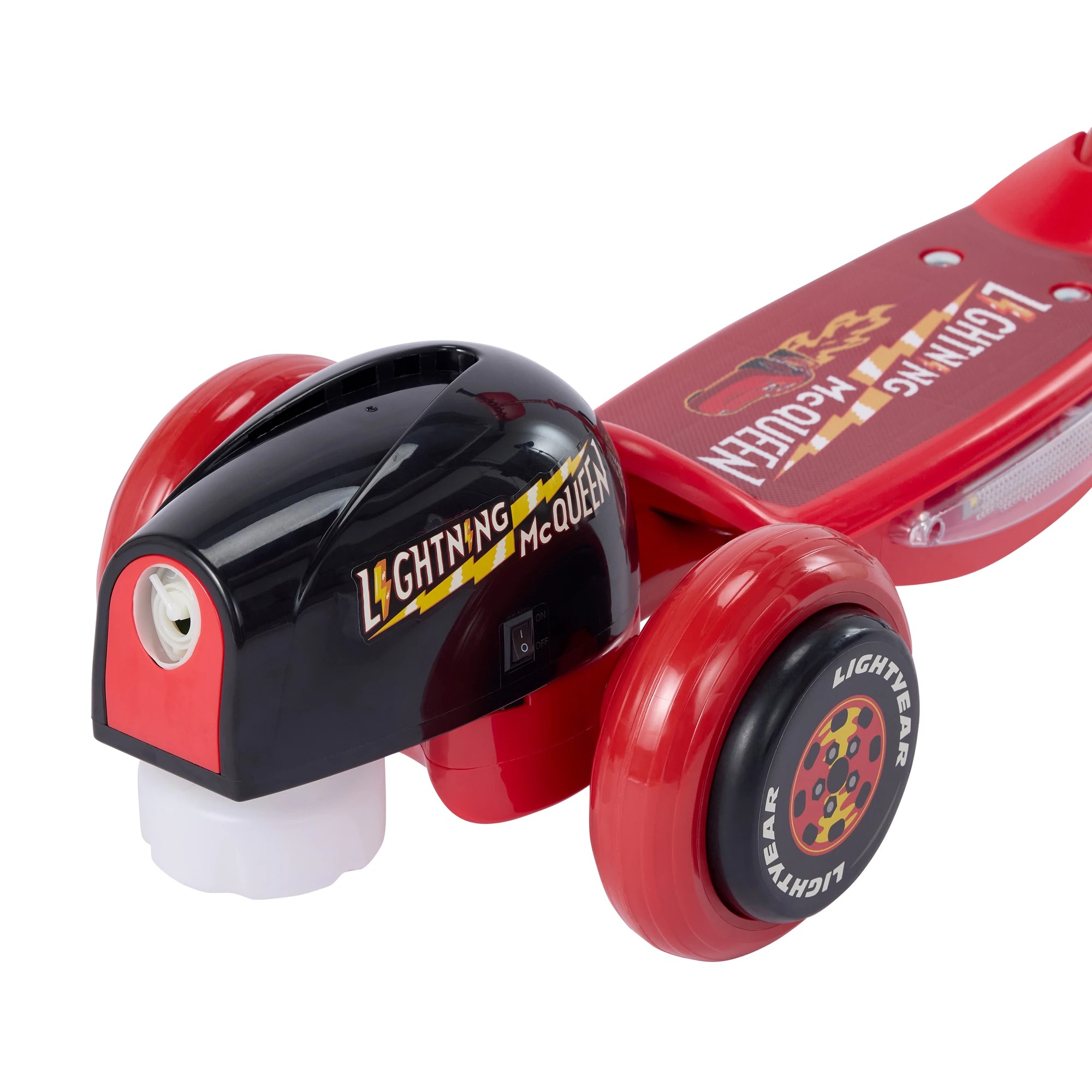 8 Disney Pixar Cars Lightning McQueen Light Up Bubble Scooter, 8 of 10