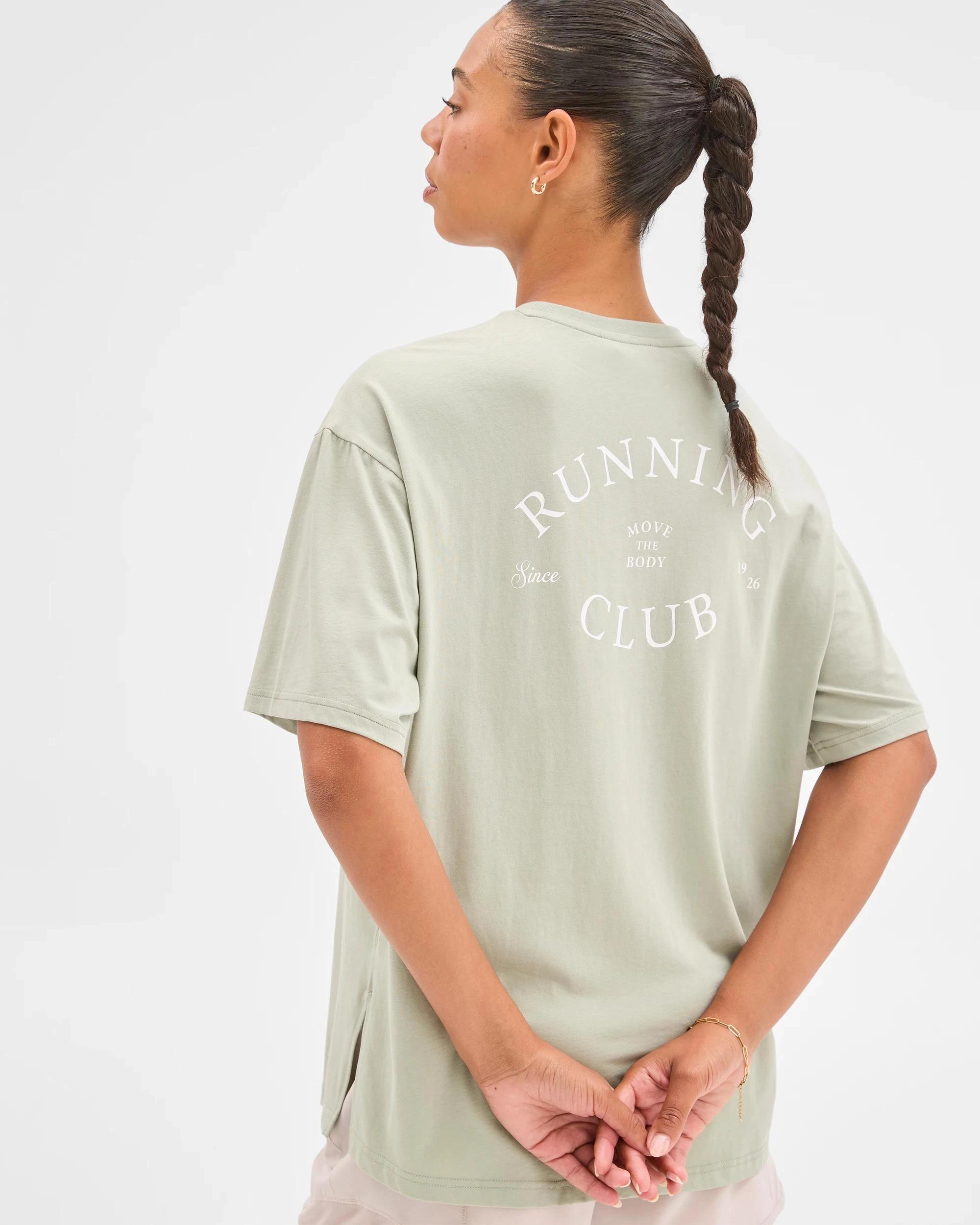 6 Target Active Active Australian Cotton Blend Oversized Graphic T-Shirt PISTACHIO/RUNNING CLUB, 6 of 6