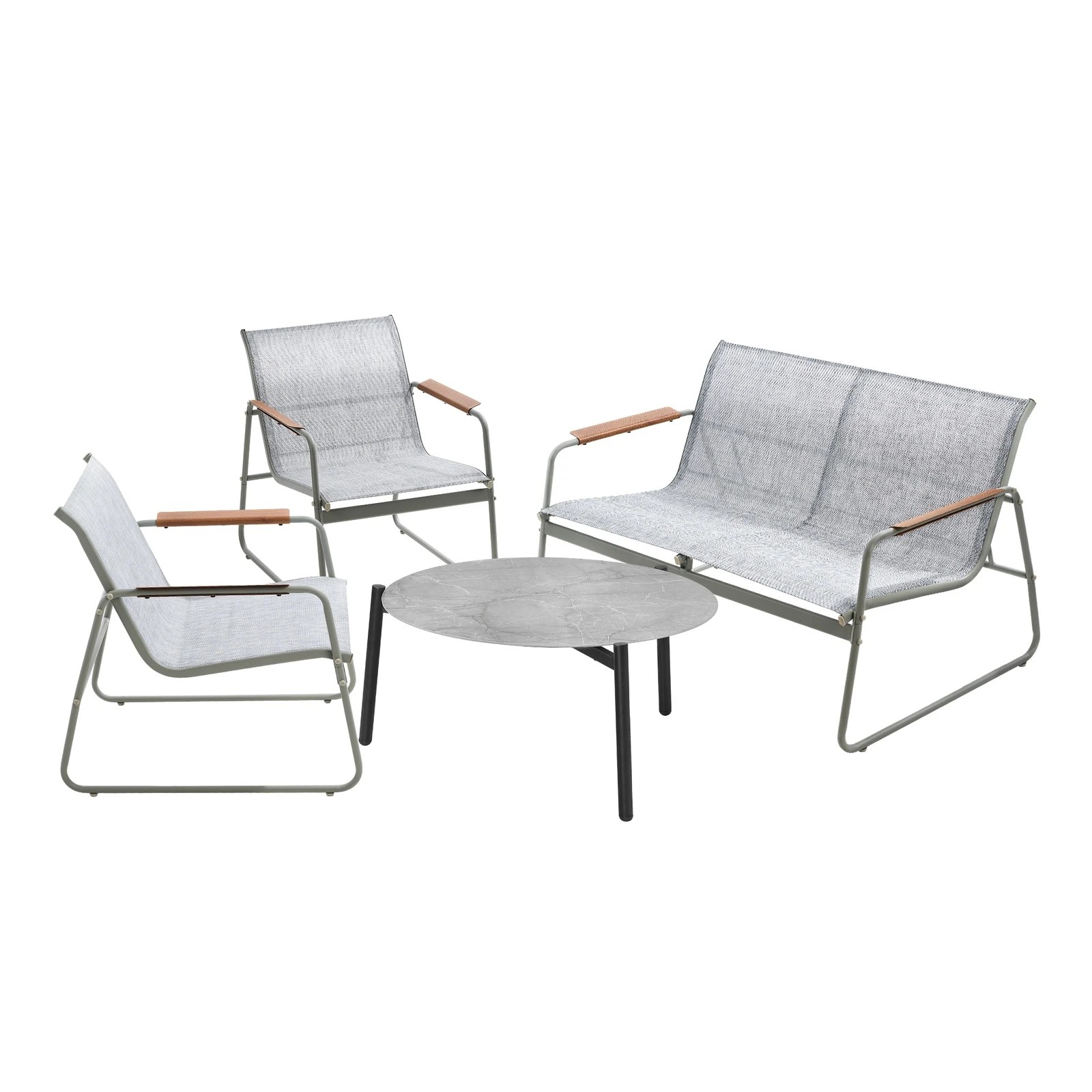 7 Livsip Outdoor Lounge Setting 4 Seater Furniture Patio 70cm Coffee Table Garden - Multi, 7 of 9