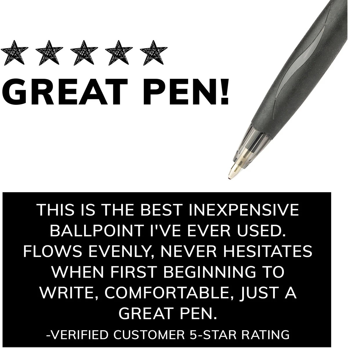 9 BIC Atlantis Ball Pens - 4 Pack - Black, 9 of 9