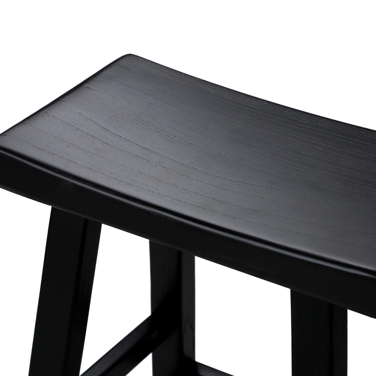 9 Oikiture Bar Stools Kitchen Stool Wooden Counter Chairs Barstools
 - Black, 9 of 10