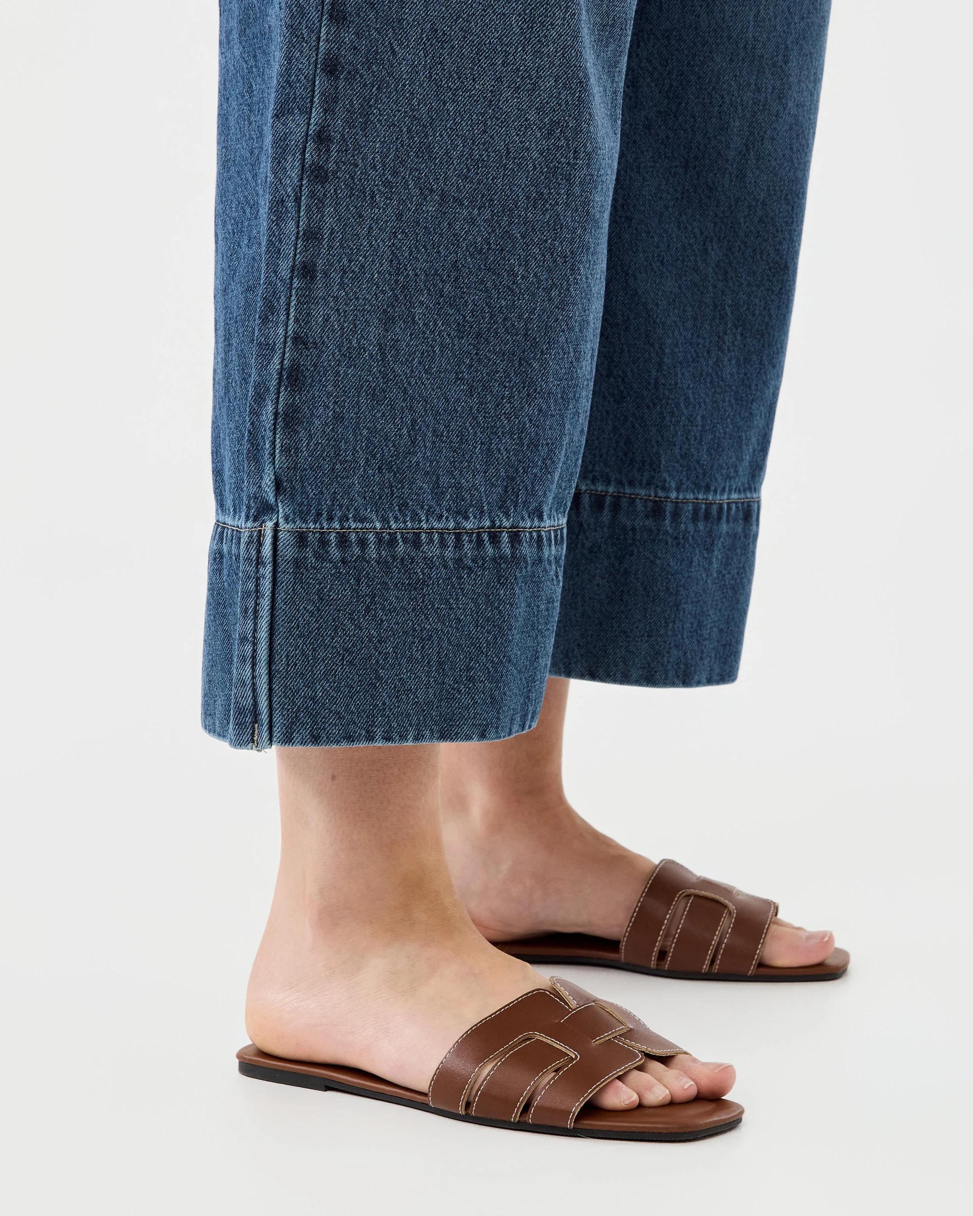 8 Wide Leg Cropped Jeans Indigo Wsh, 8 of 8