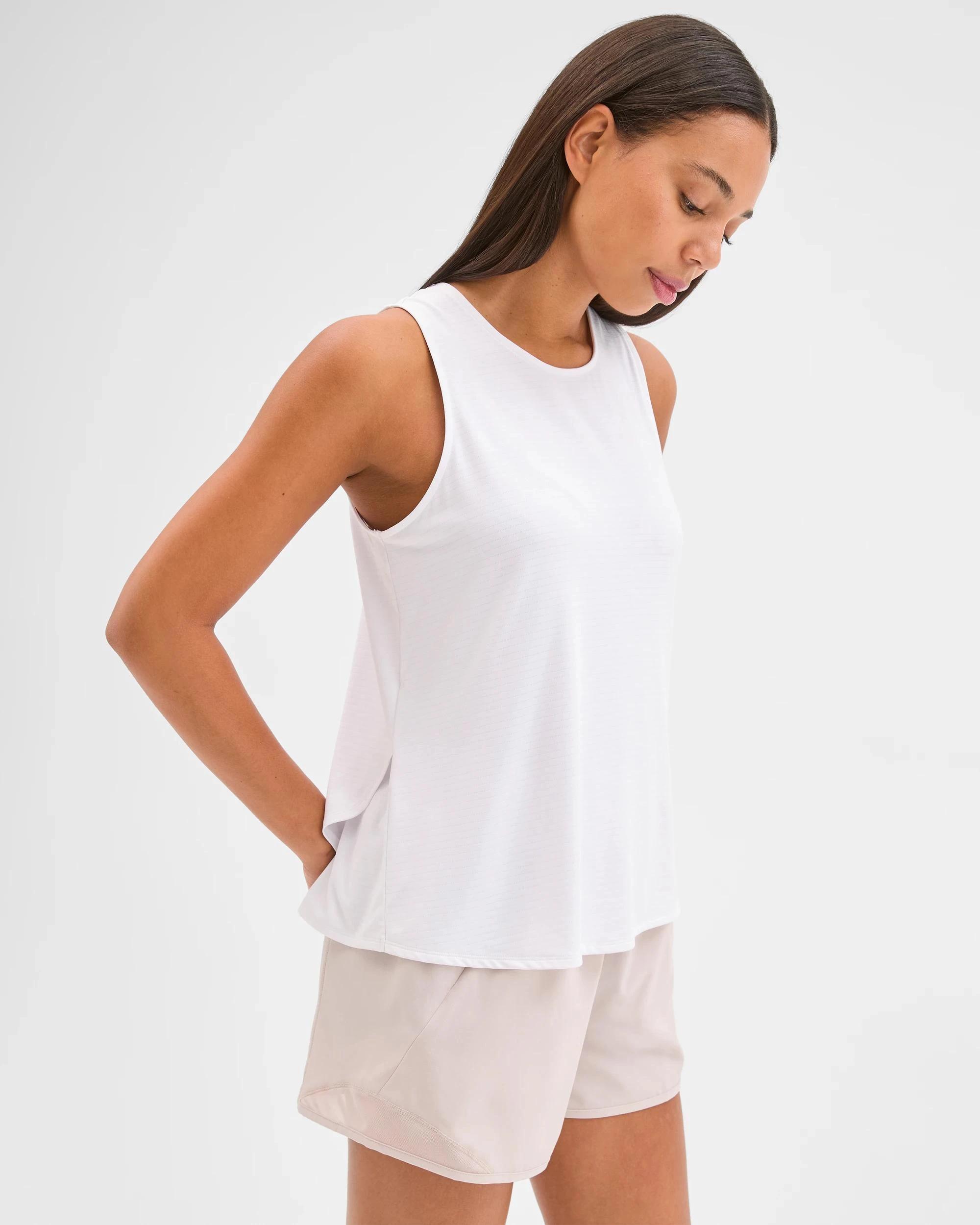 7 Target Active Wrap Back Running Tank Top WHITE, 7 of 8