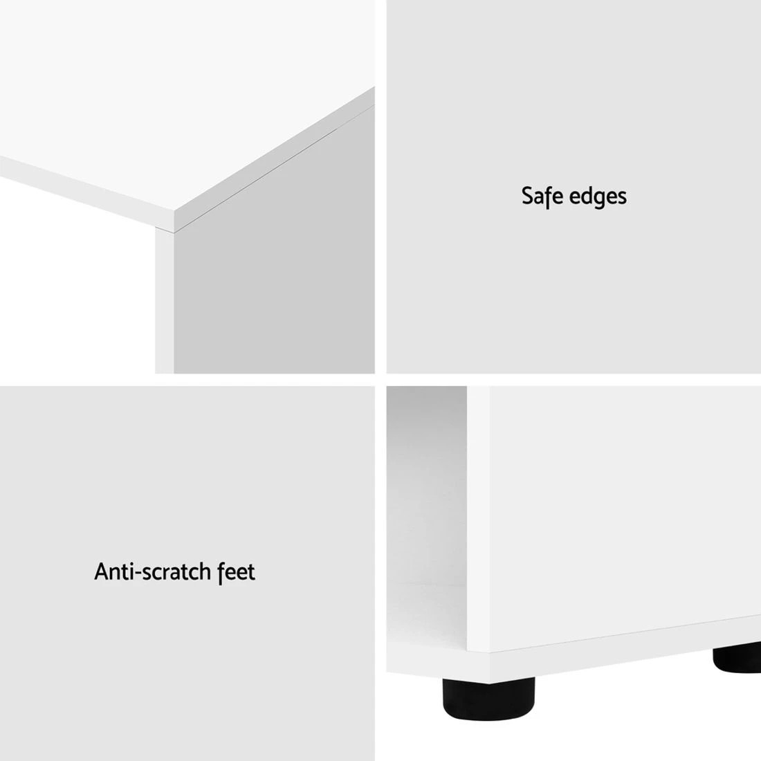 7 Artiss Computer Desk Bookshelf White 130cm
 - White, 7 of 7