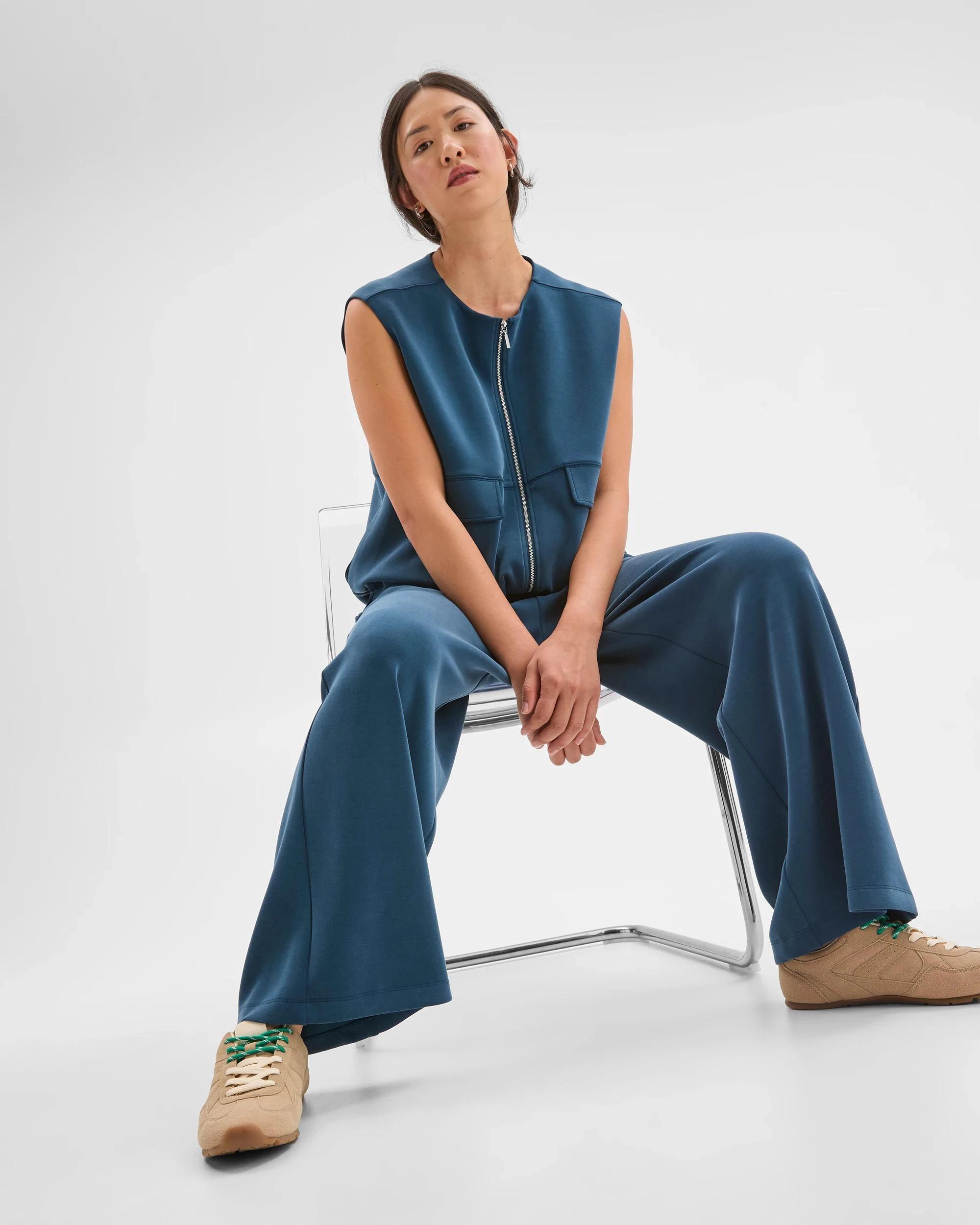 3 Target Woman Suede Touch Pull On Pants DARK TEAL, 3 of 7