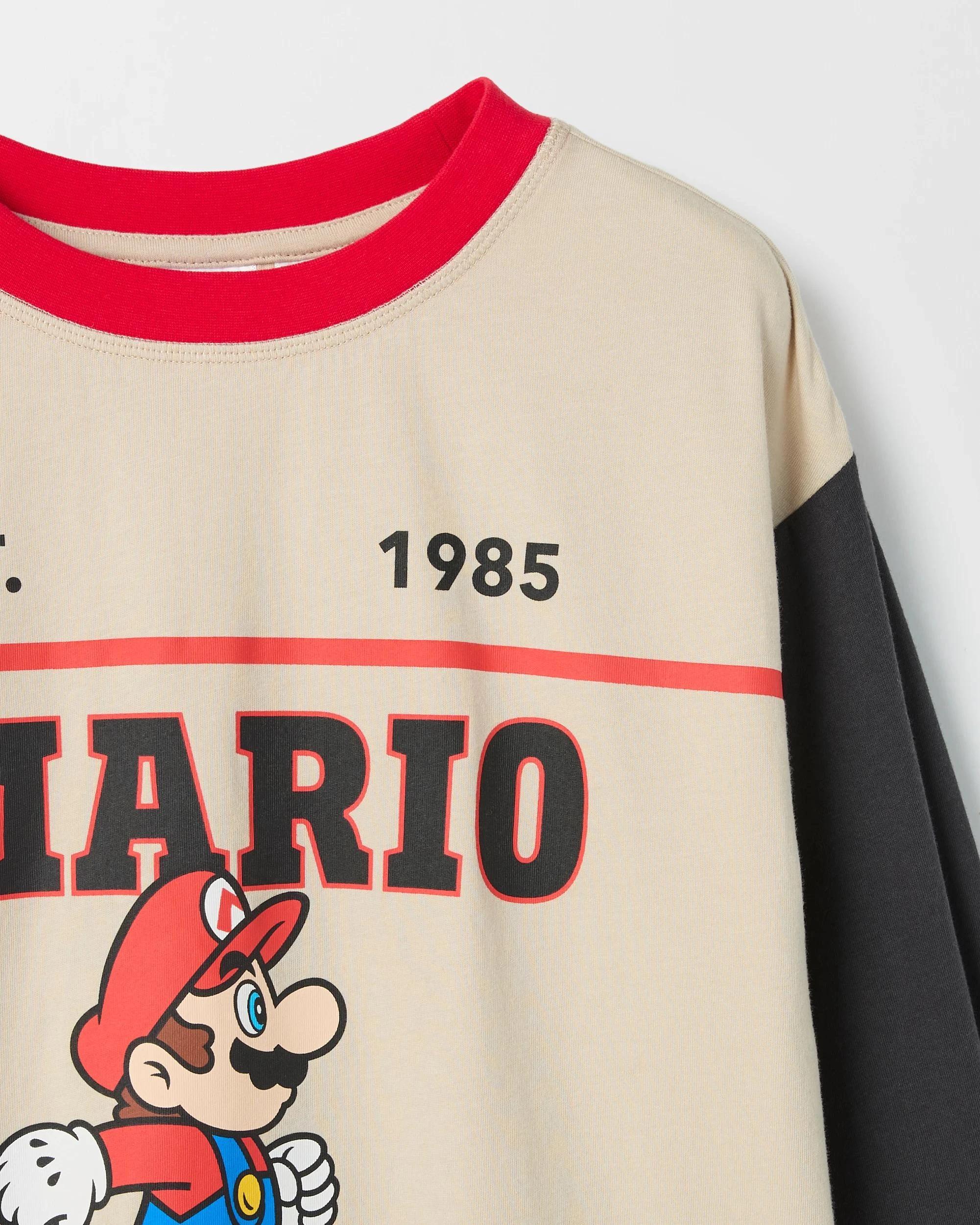 5 Super Mario Australian Cotton Older Boys Knit/Flannel Pyjama Set MARIO, 5 of 7