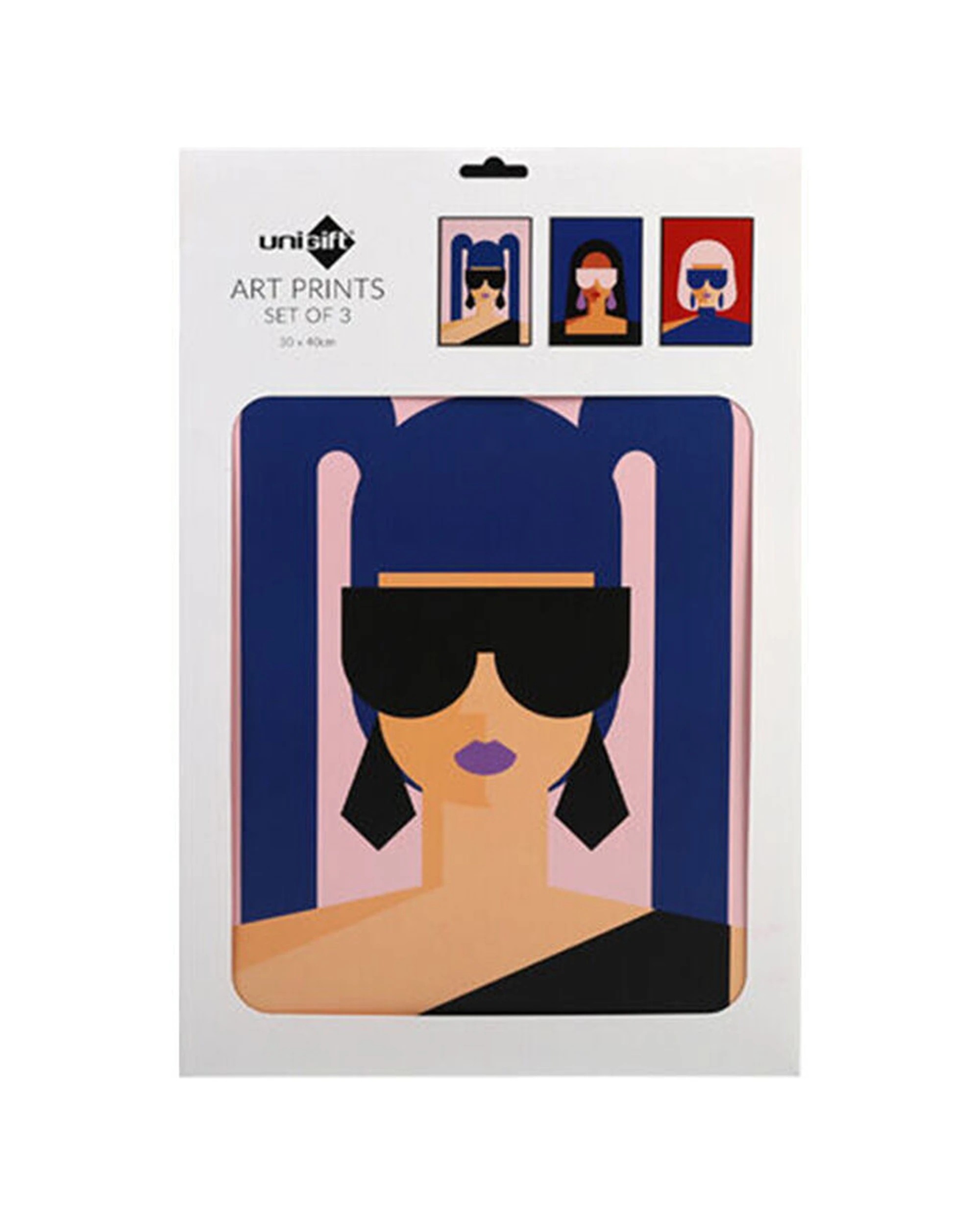 2 Unigift 18pc Art Prints Poster Funky Girl 30x40cm Pack - Multi, 2 of 3
