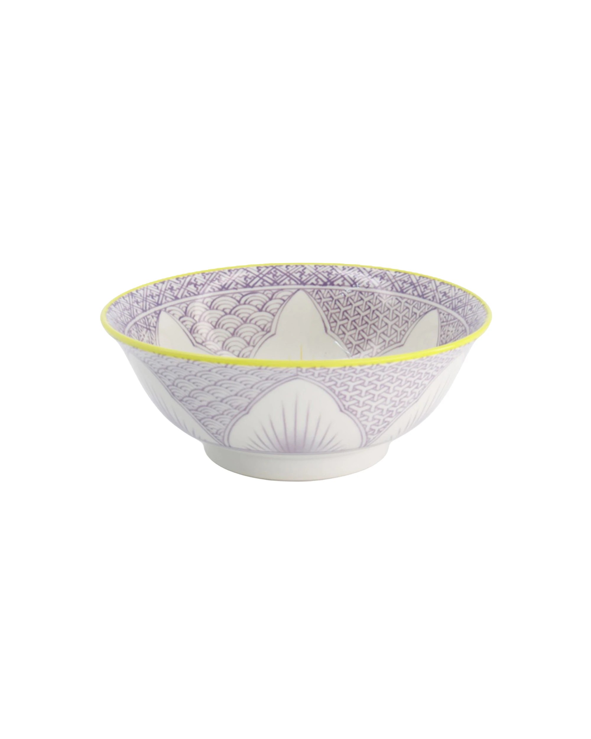 1 Tokyo Design Studio Lily Flower Ramen Bowl 20.5x8cm Porcelain - Purple, 1 of 1
