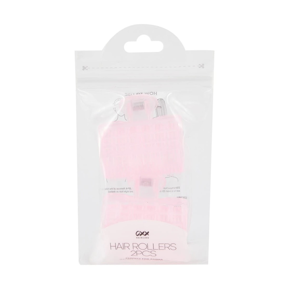 4 OXX Haircare 2 Piece Hair Rollers - Pink, 4 of 5