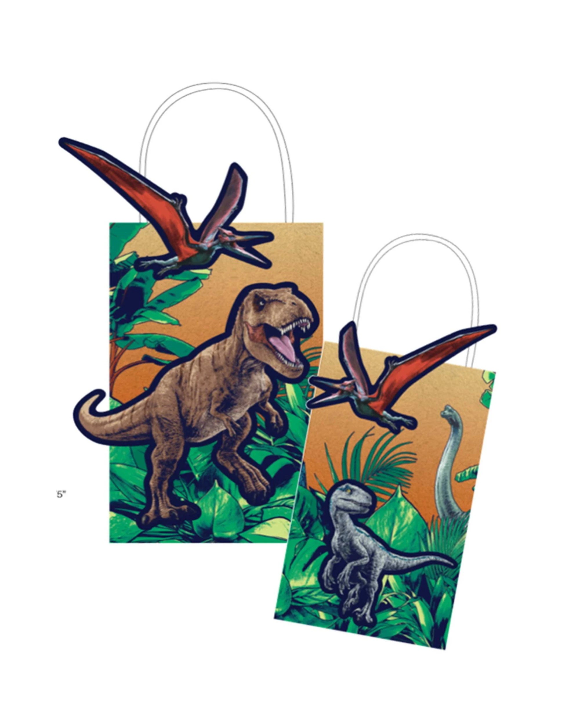 1 Jurassic World Jurassic Into the Wild Create Your Own Paper Gift Bags Pack of 8, 1 of 2