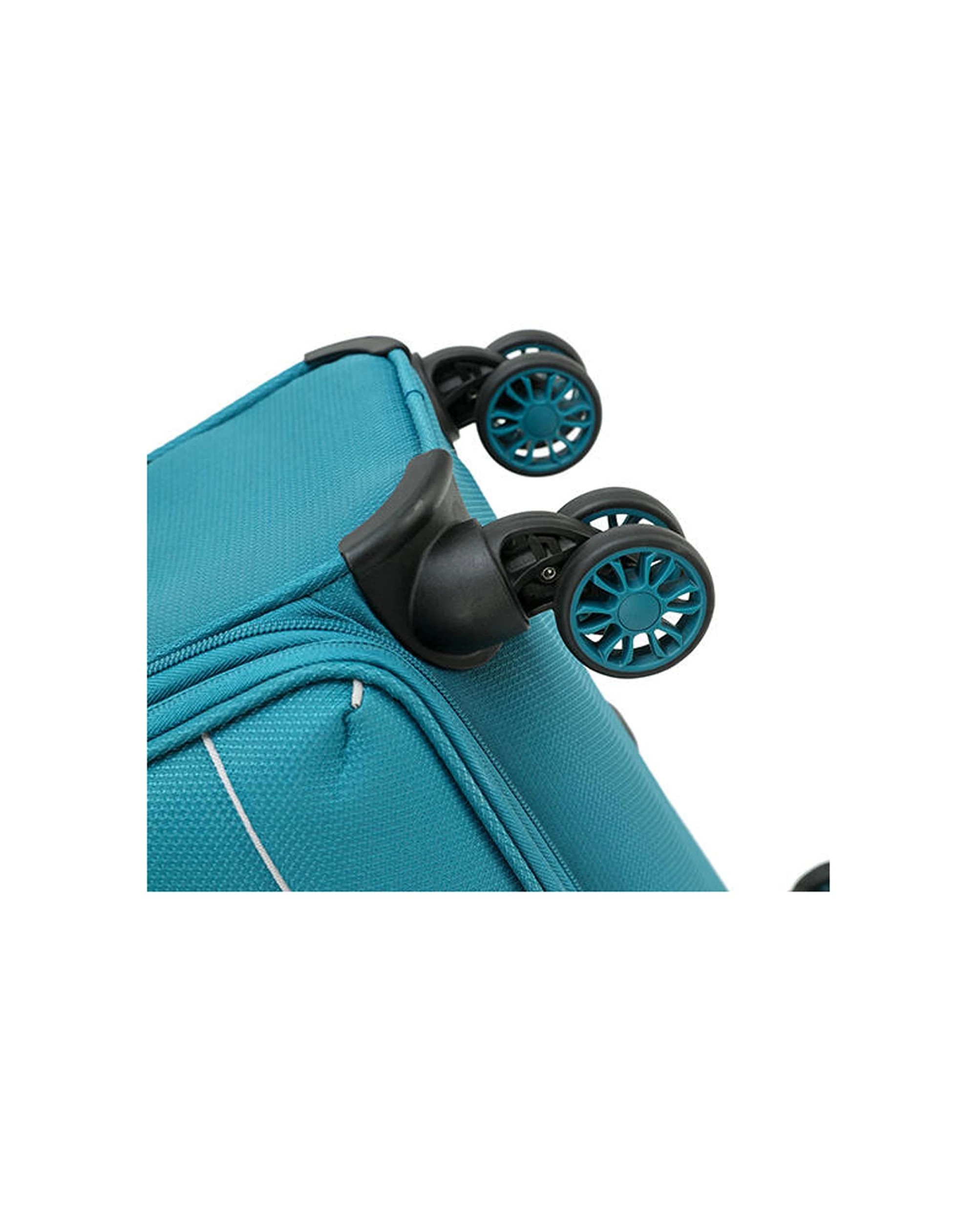 3 Tosca 3Pc So-Lite 2-Wheel Suitcase Travelling Luggage Trolley Set - Blue, 3 of 5