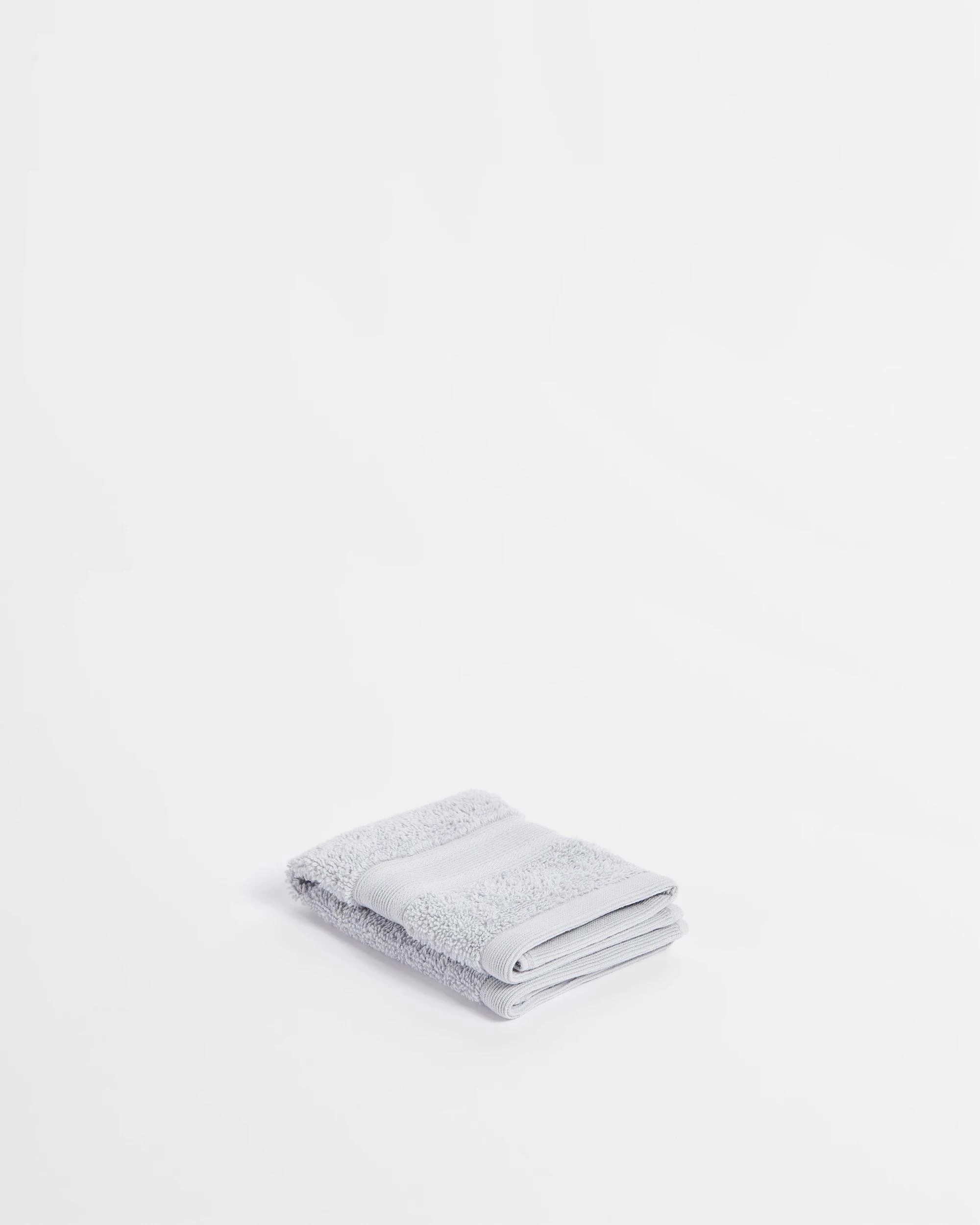 2 Grandeur Australian Cotton Face Washers 2 Pack - Grey, 2 of 4