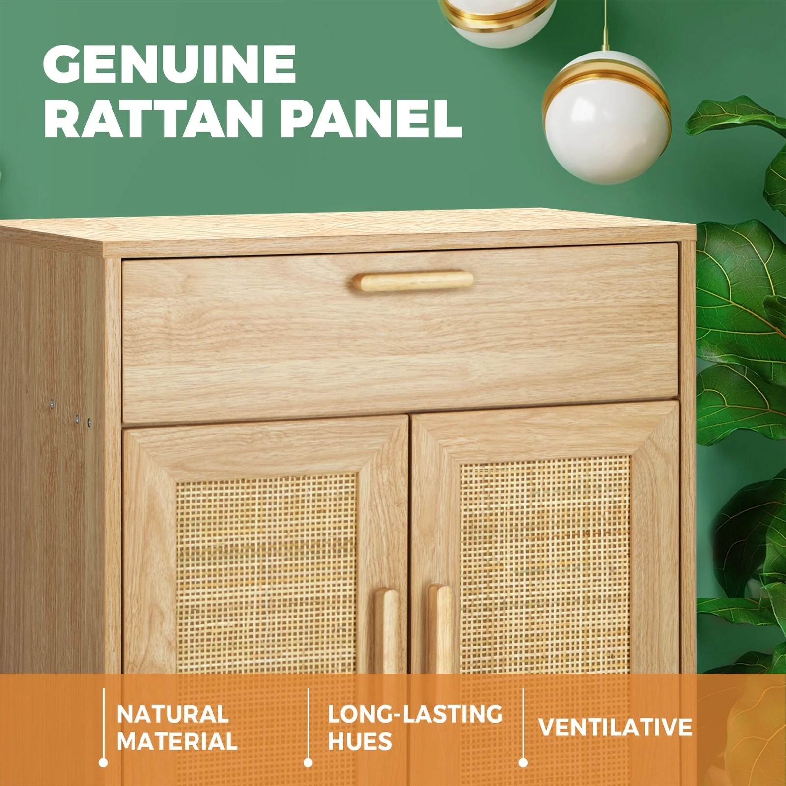4 Oikiture Rattan Sideboard
 - Natural, 4 of 10