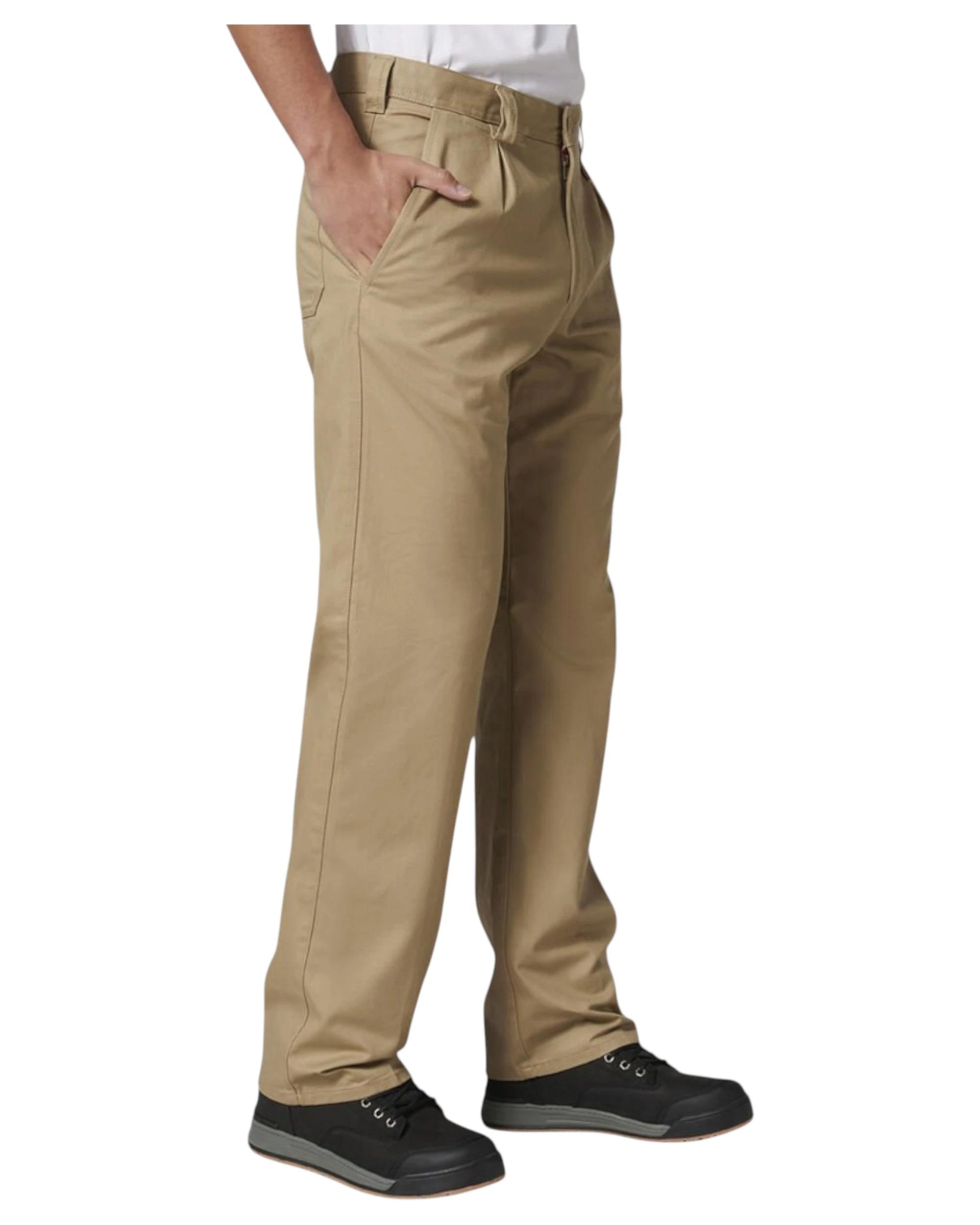 7 Hard Yakka 3 Pack Mens Drill Work Pant Cotton Pants KHAKI, 7 of 9