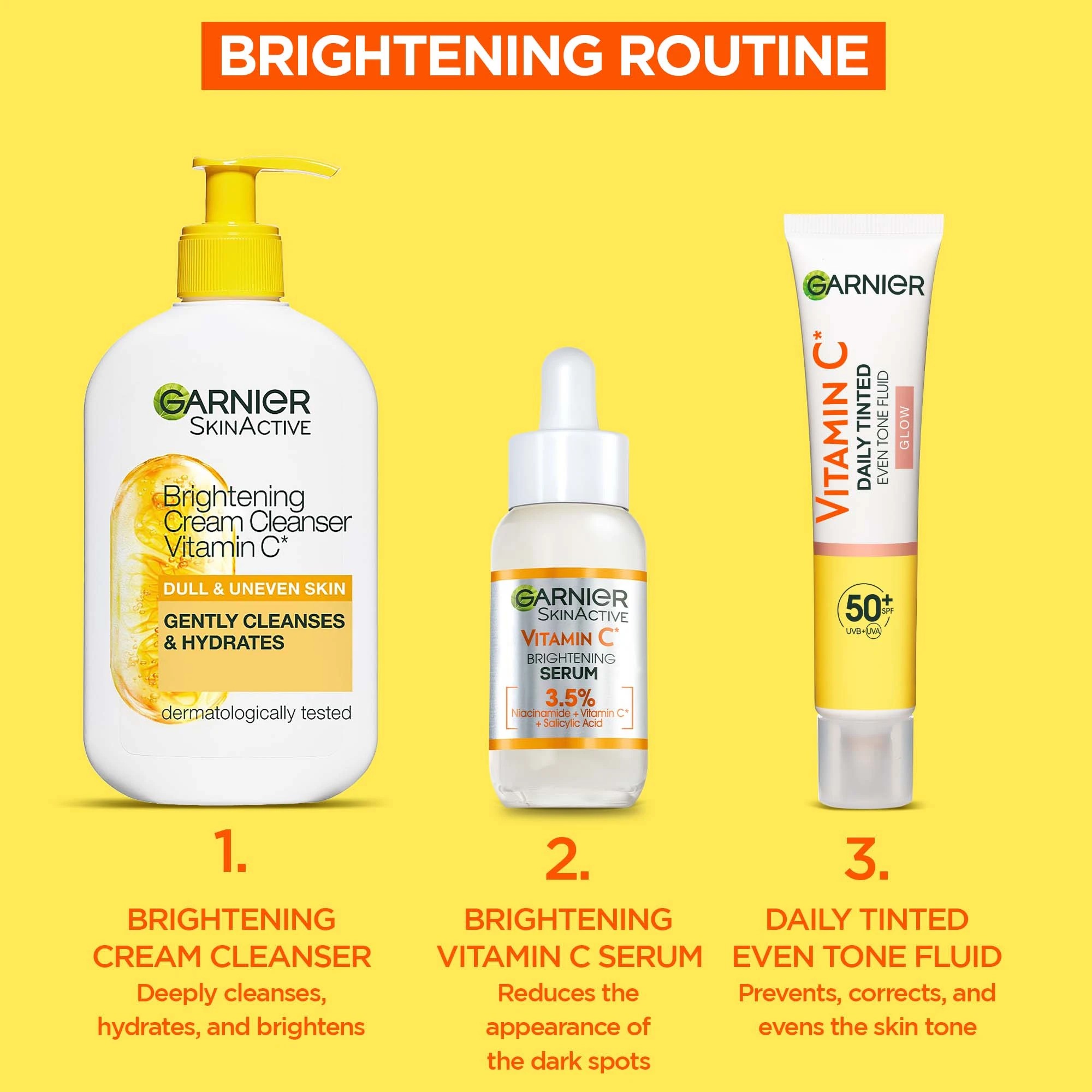 7 Garnier SkinActive Daily Tinted Even Tone Fluid with SPF50+ 40ml - Vitamin C, 7 of 10
