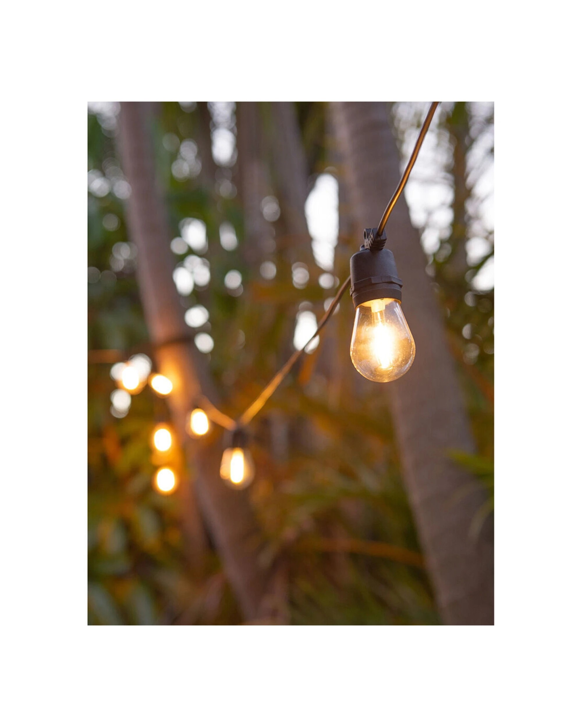 8 LumiFX 2PK 20 Bulb LED WIFI Smart Indoor & Outdoor Festoon Lights 20m Warm - White, 8 of 8
