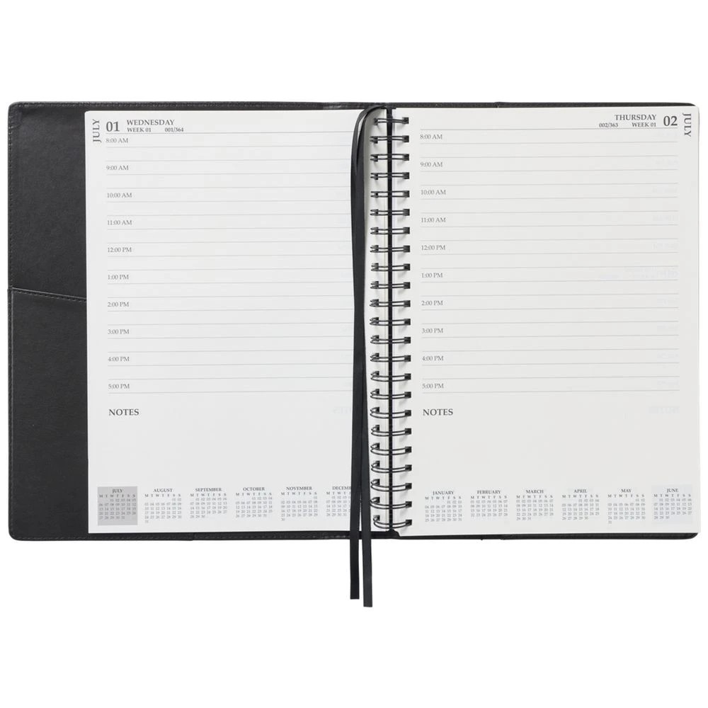 7 J.Burrows A4 Day to Page Executive FY26/27 Diary Black, 7 of 7