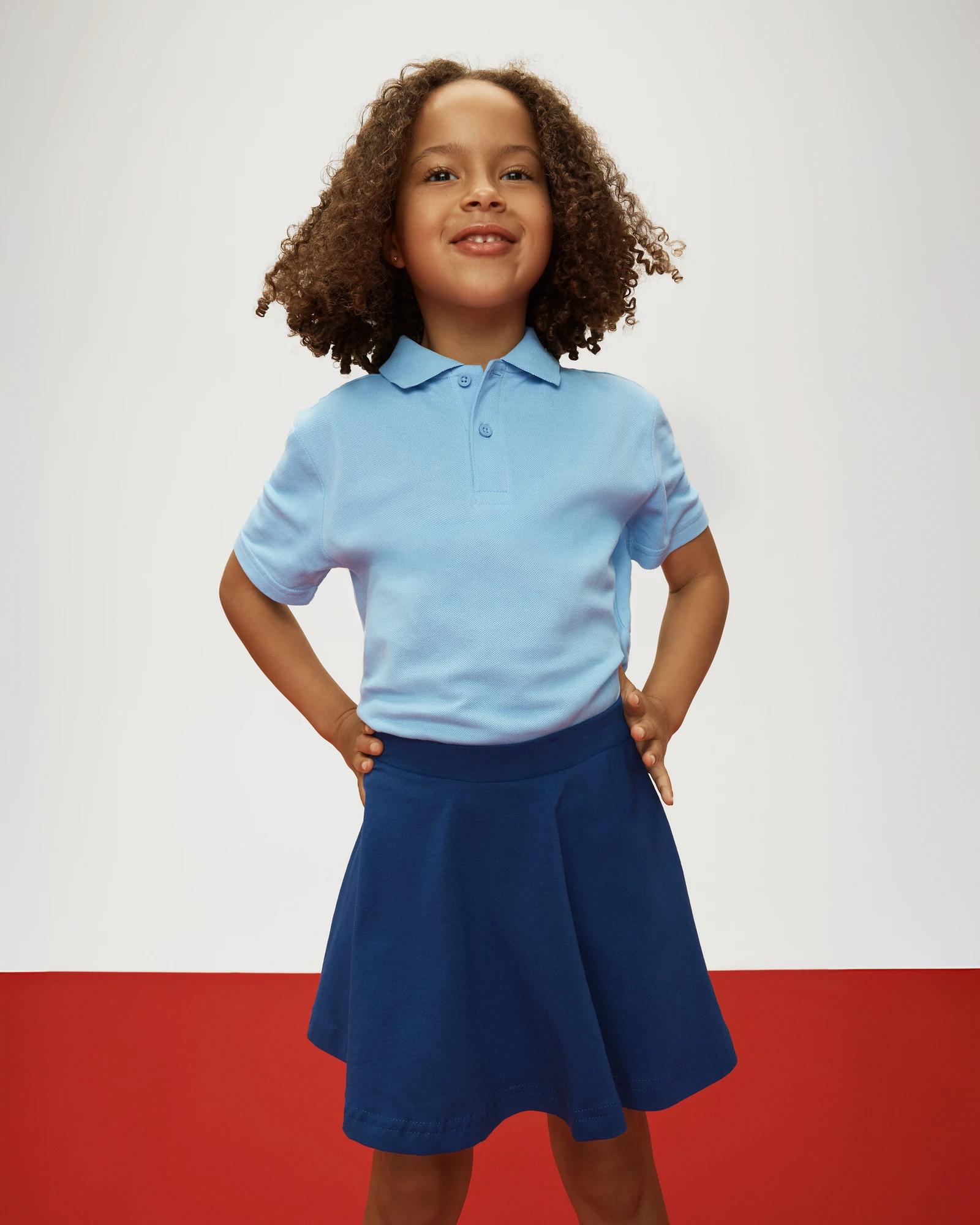 4 Target School Polo T-shirt LIGHT BLUE, 4 of 8