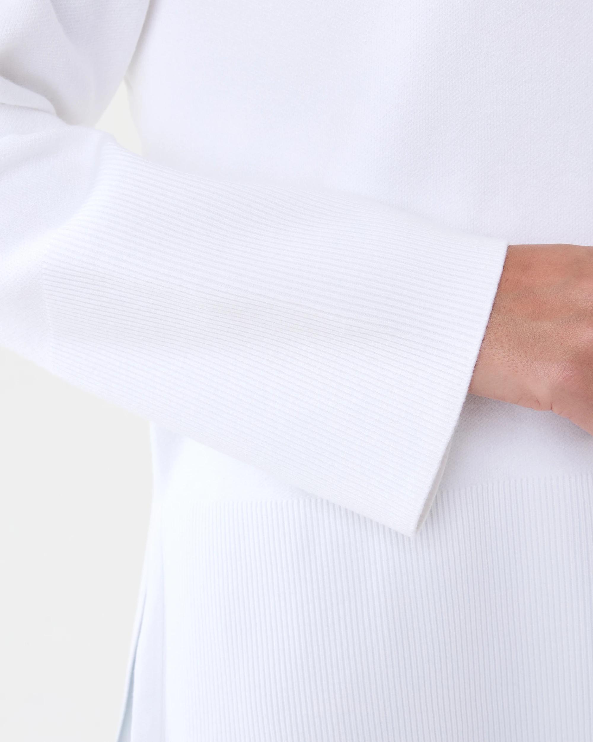 7 Compact Seam Front Oversized Jumper Cld White, 7 of 7