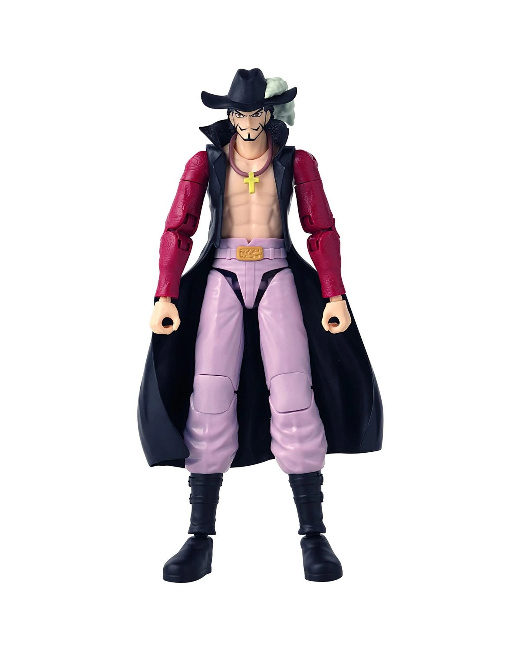 6 Bandai Anime Heroes One Piece Dracule Mihawk Figure, 6 of 10