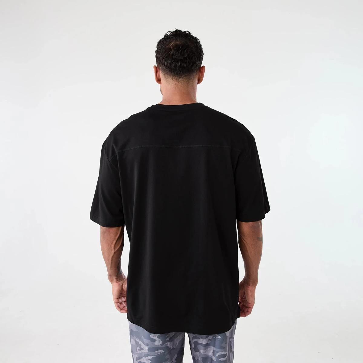 3 Active Mens Oversized Training T-shirt BLACK, 3 of 6