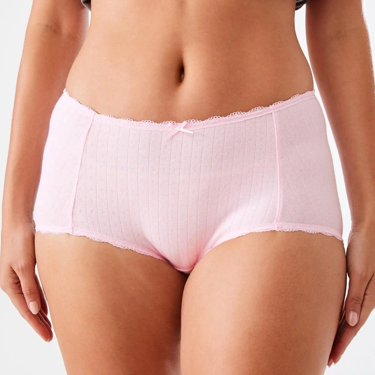 4 3 Pack Pointelle Boyleg Briefs Dtsy B Pk, 4 of 10
