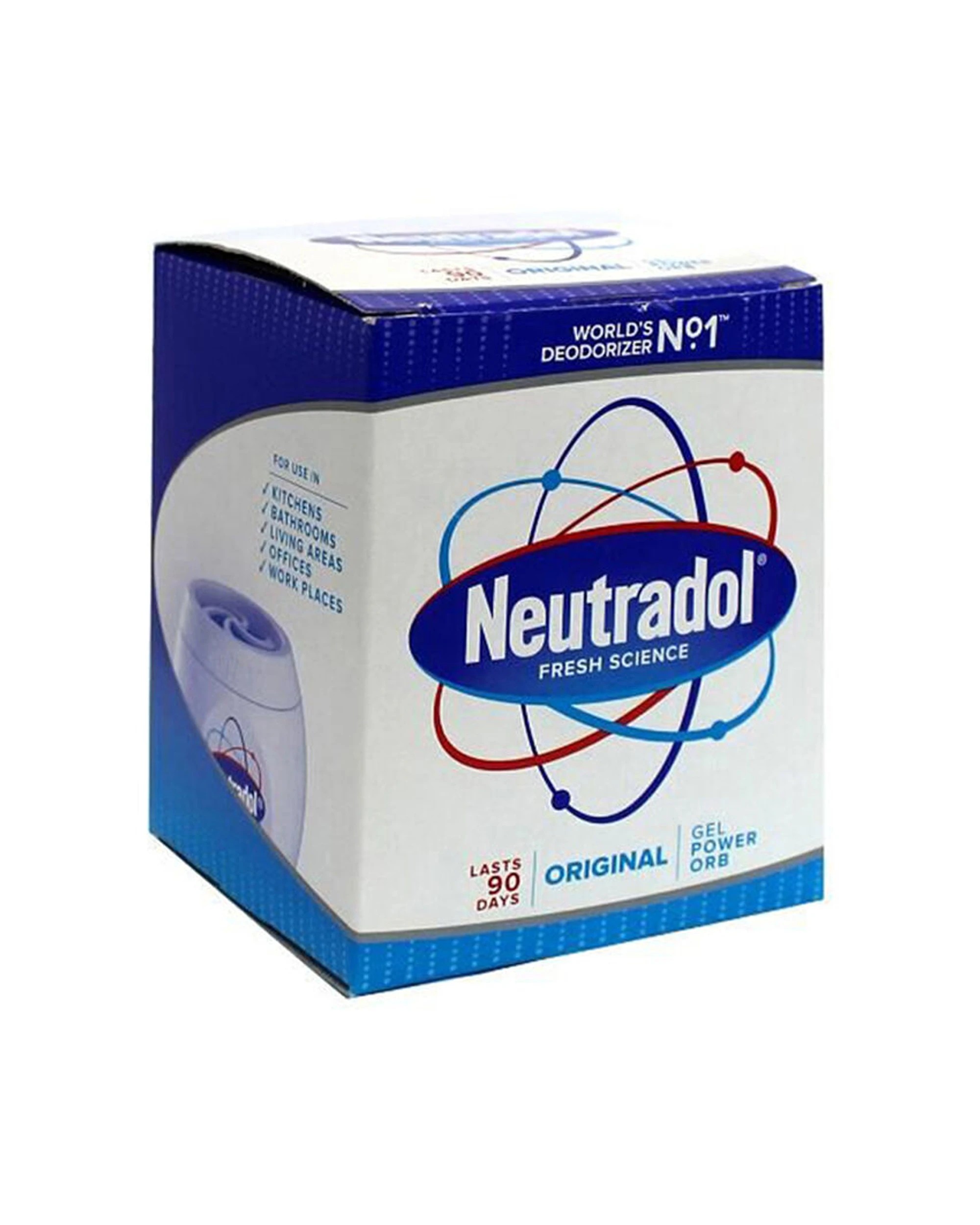 2 Neutradol 6PK Gel Power Orb Odour Deodoriser Freshener 140g Original - White, 2 of 4