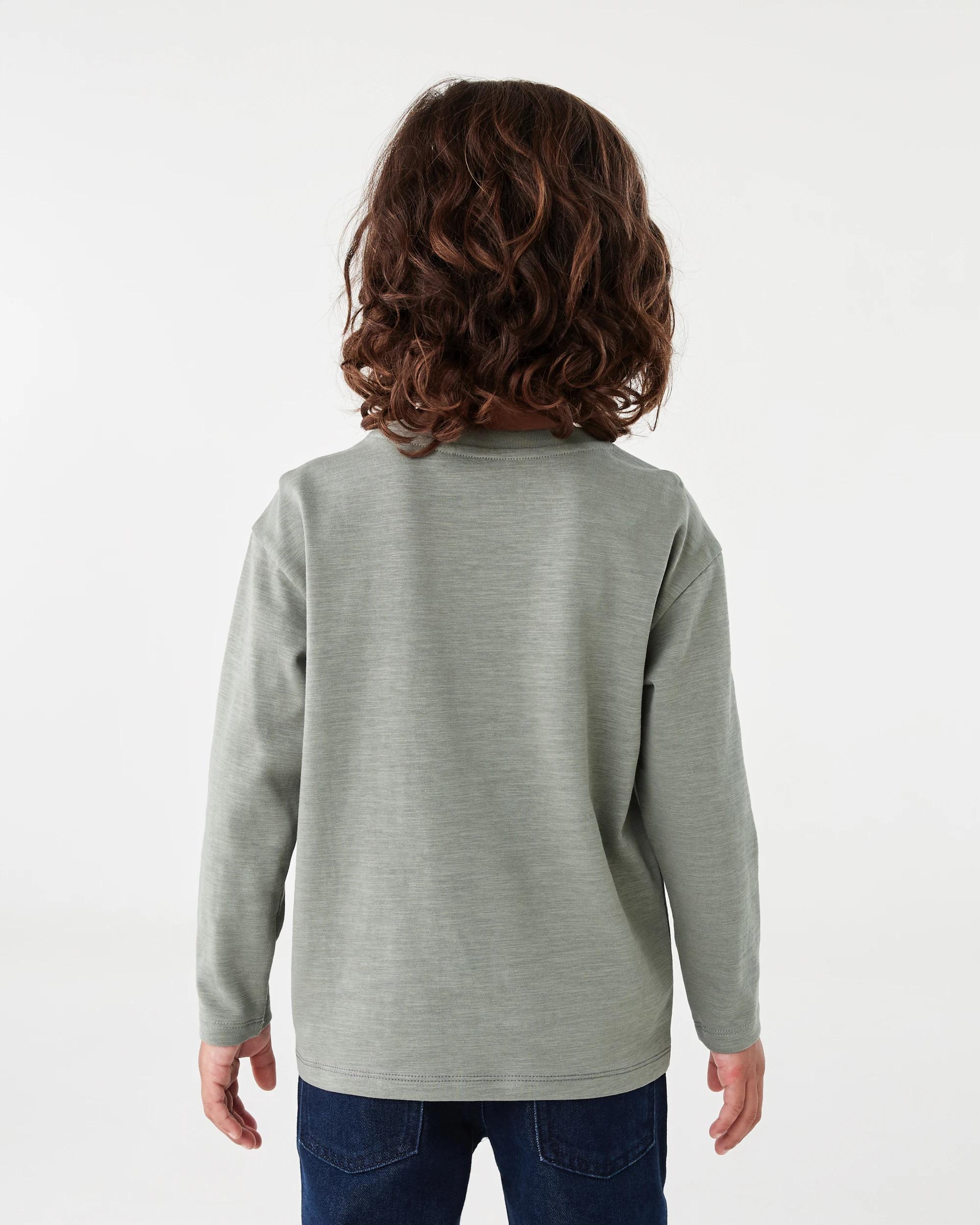 2 Long Sleeve Panel T-shirt Mnr Khk, 2 of 5