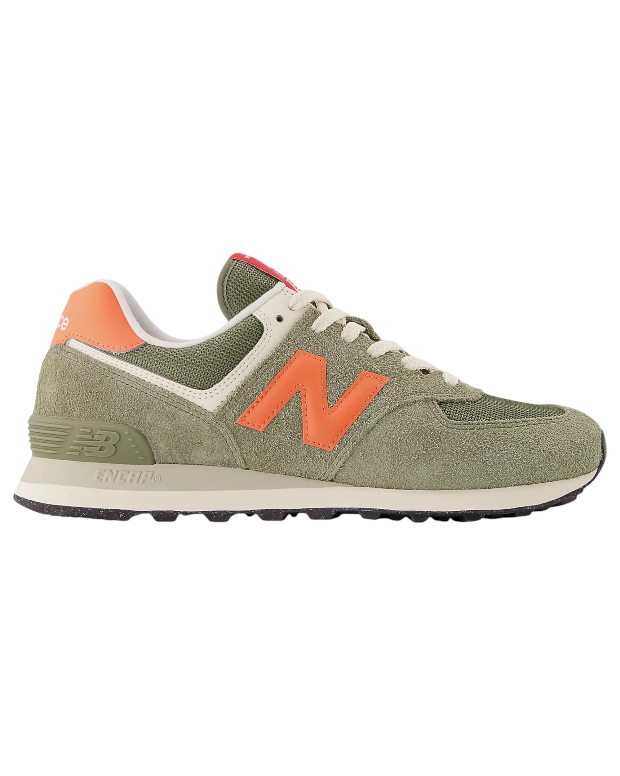 1 New Balance Mens 574 Athletic Shoes OLIVE, 1 of 5