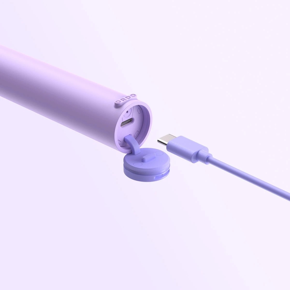 5 Ordo Sonic Lite Charging Electric Toothbrush and 2 Pack Sonic Brush Heads - Lavender, 5 of 8