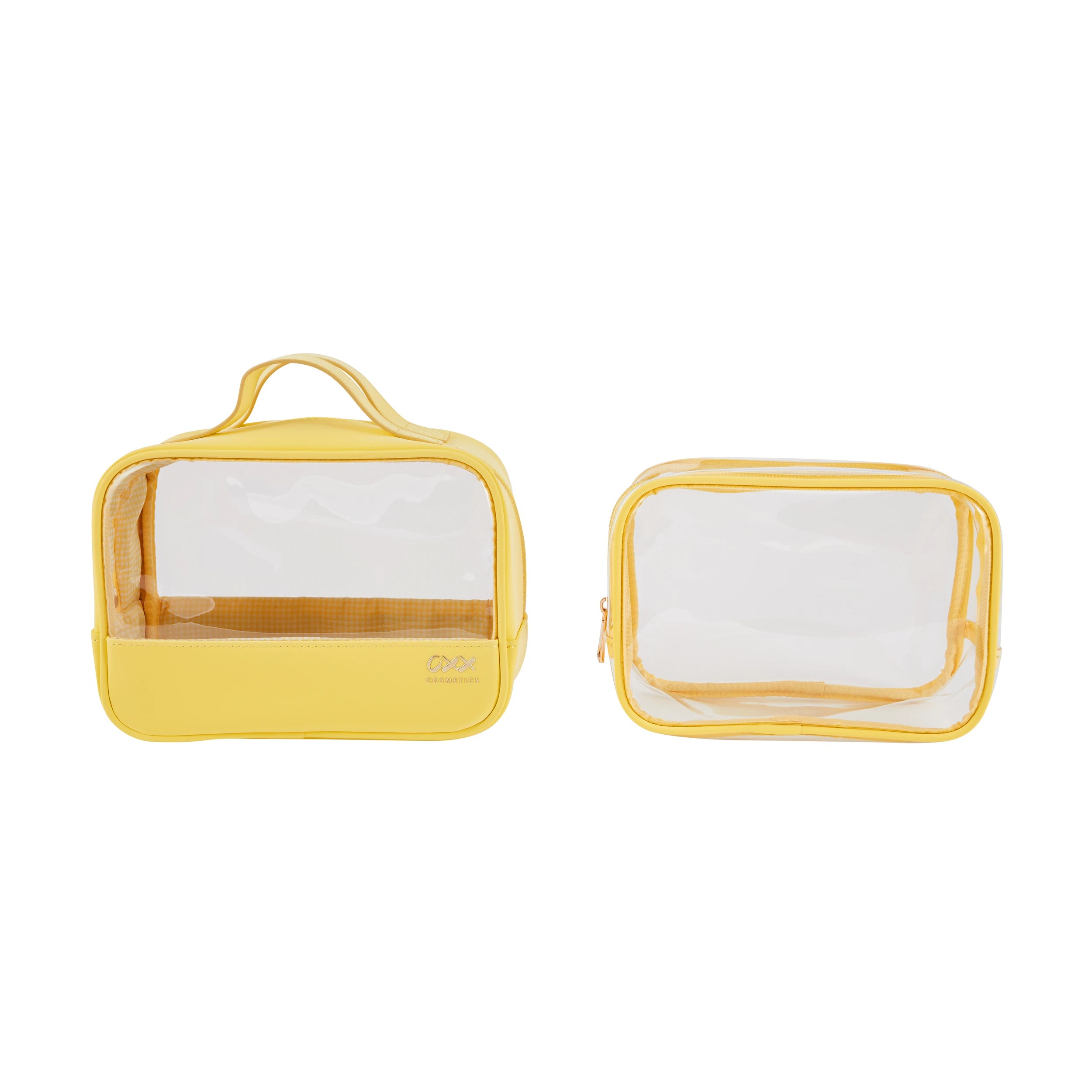 2 OXX Cosmetics 2 Piece Makeup Bag Set - Yellow, 2 of 5