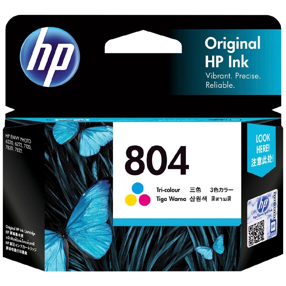 1 HP 804 Tri Colour Ink Cartridge, 1 of 6