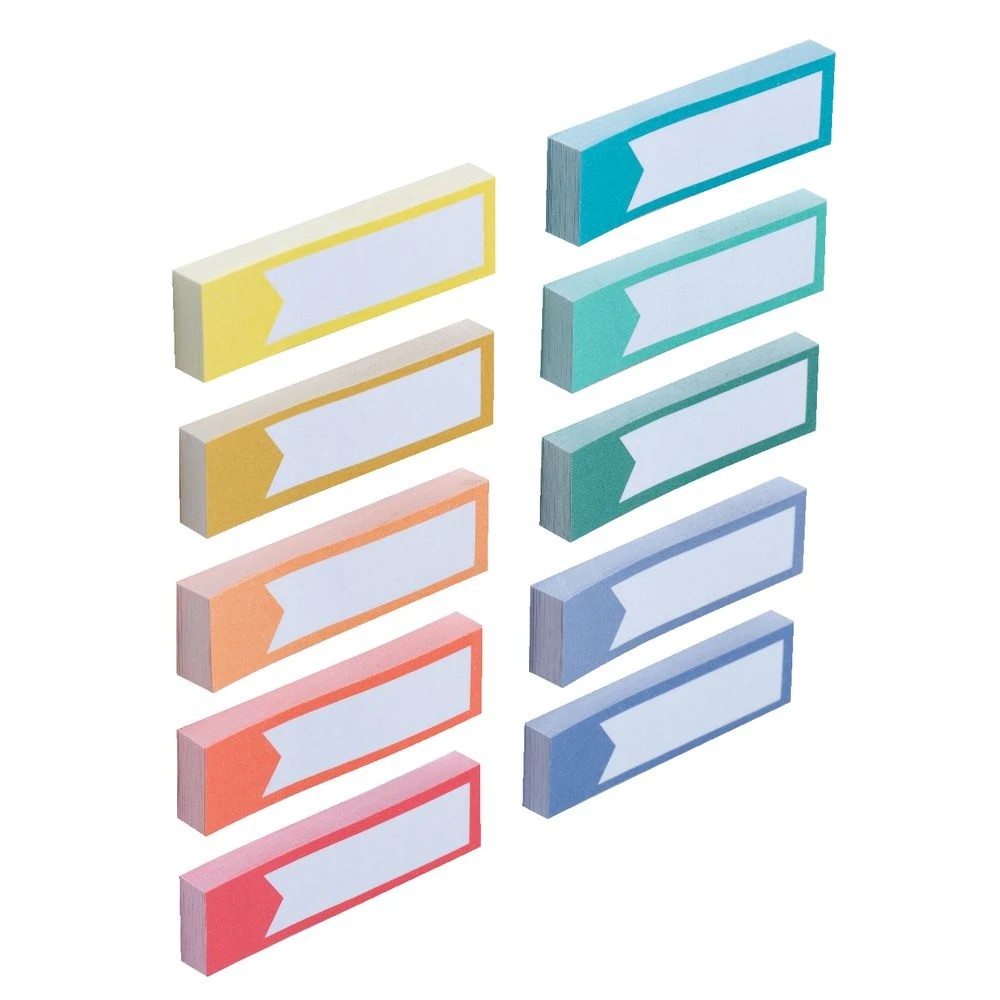 3 J.Burrows Page Markers 14x50mm Assorted 10 Pack, 3 of 4
