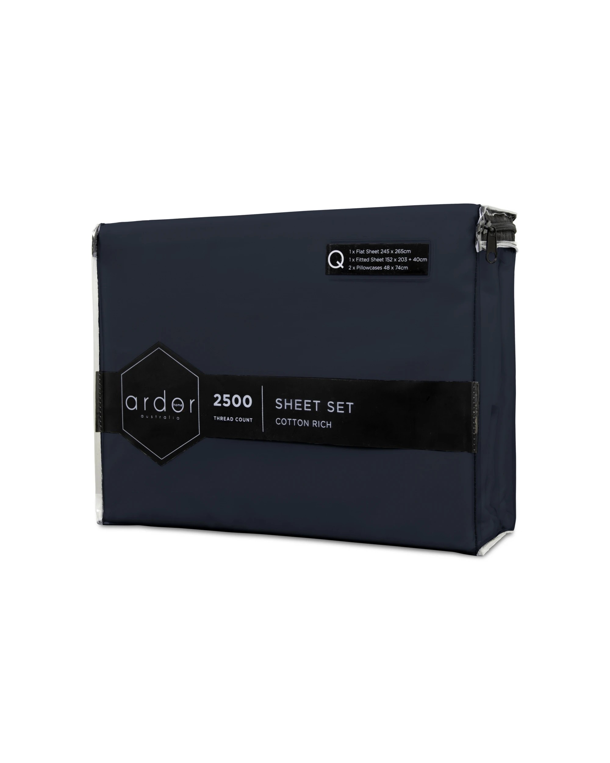 3 Ardor 2500TC Cotton Rich Sheet Set - Cotton Rich Sheets - Queen Bed Sheets
 - Queen Bed, 3 of 3