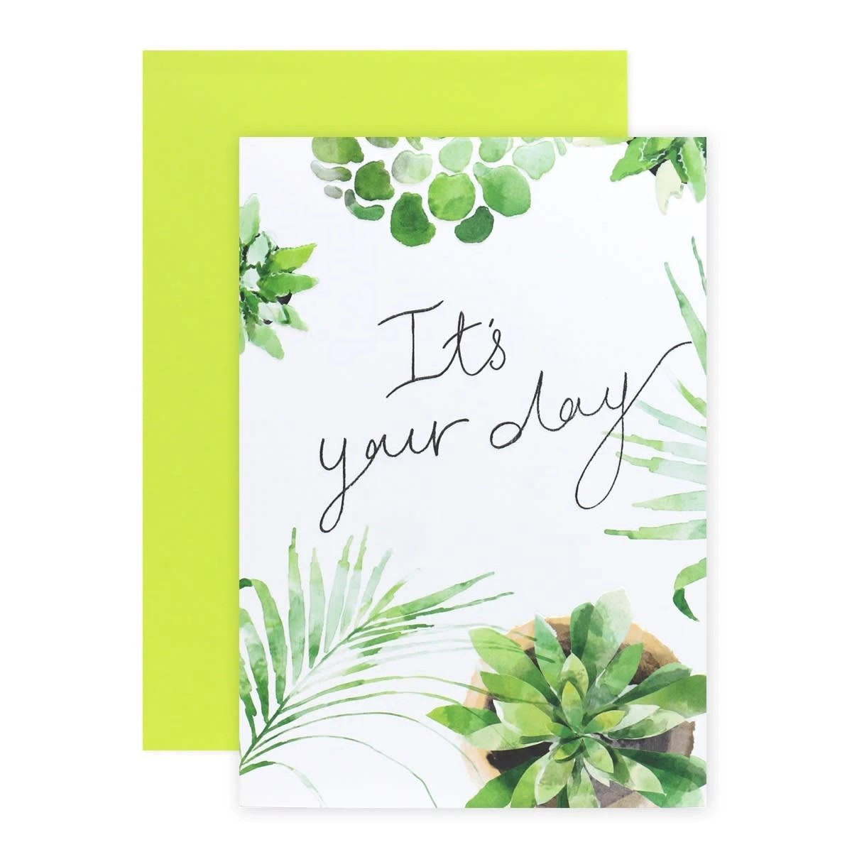 1 Connections from Hallmark Birthday Card - Gorgeous Green Plants, 1 of 3