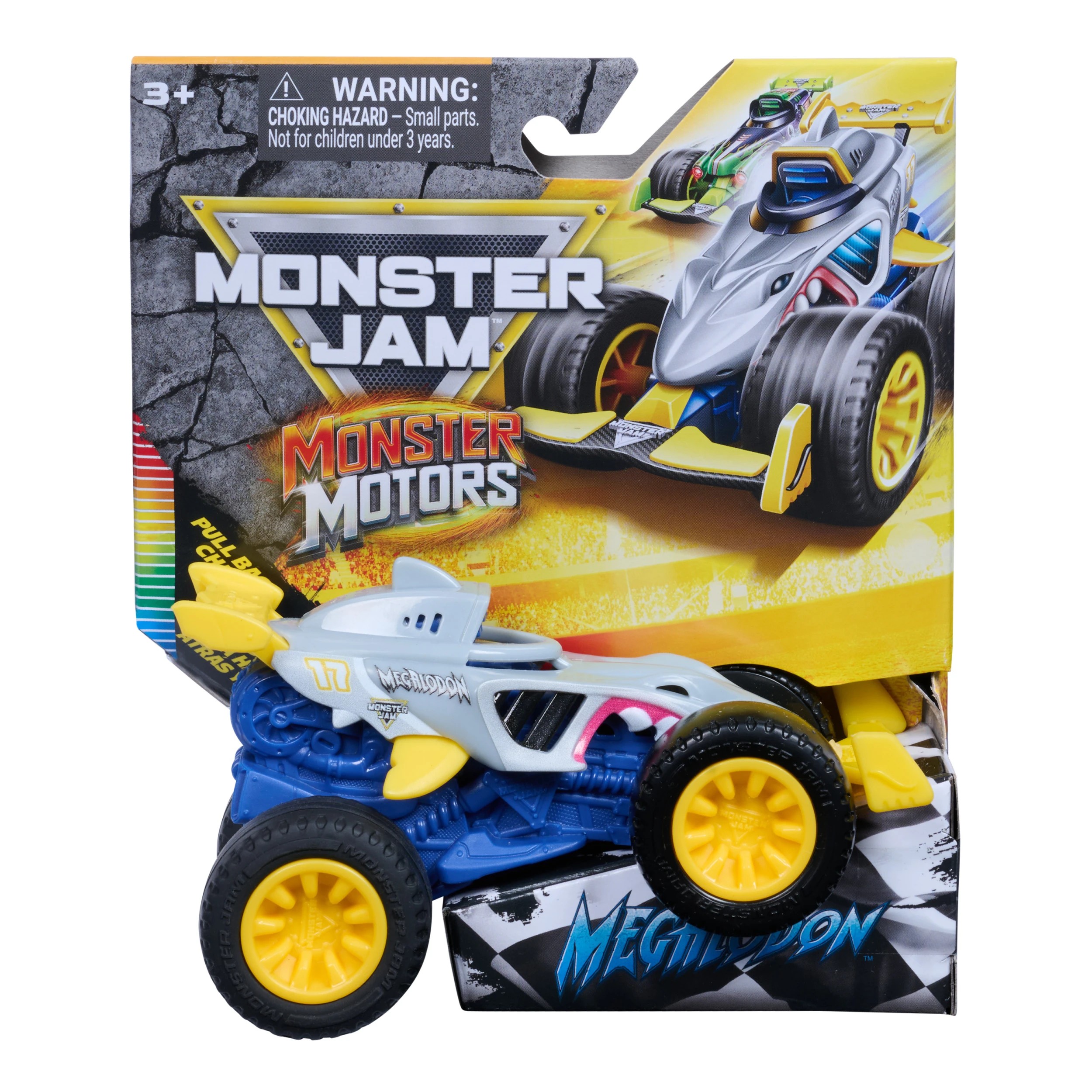 6 Monster Jam Monster Motors 1:64 Rev Up Monster Truck - Assorted, 6 of 7