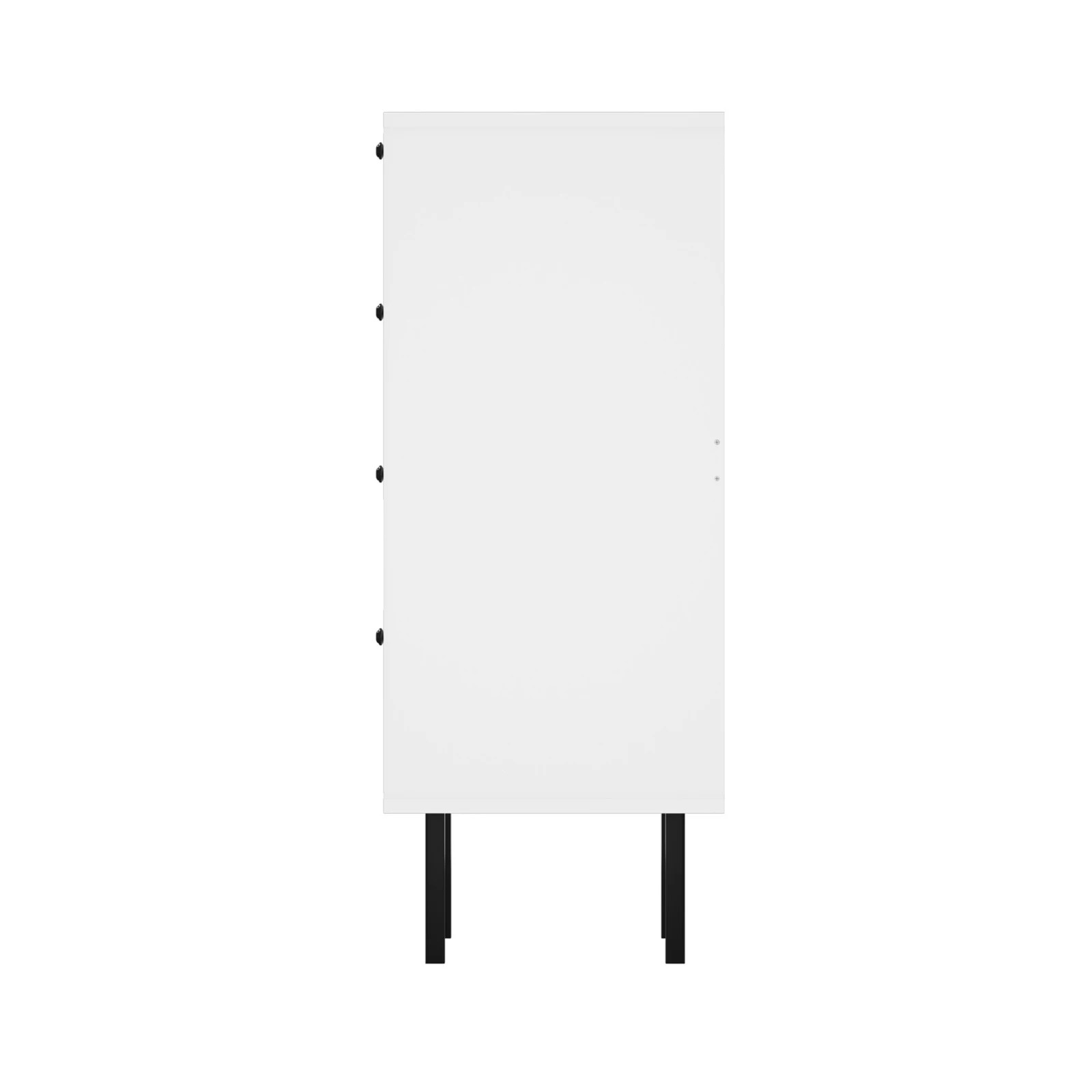 9 Oikiture 4 Chest of Drawers Tallboy Dresser Storage Cabinet Set of 2 - White, 9 of 9