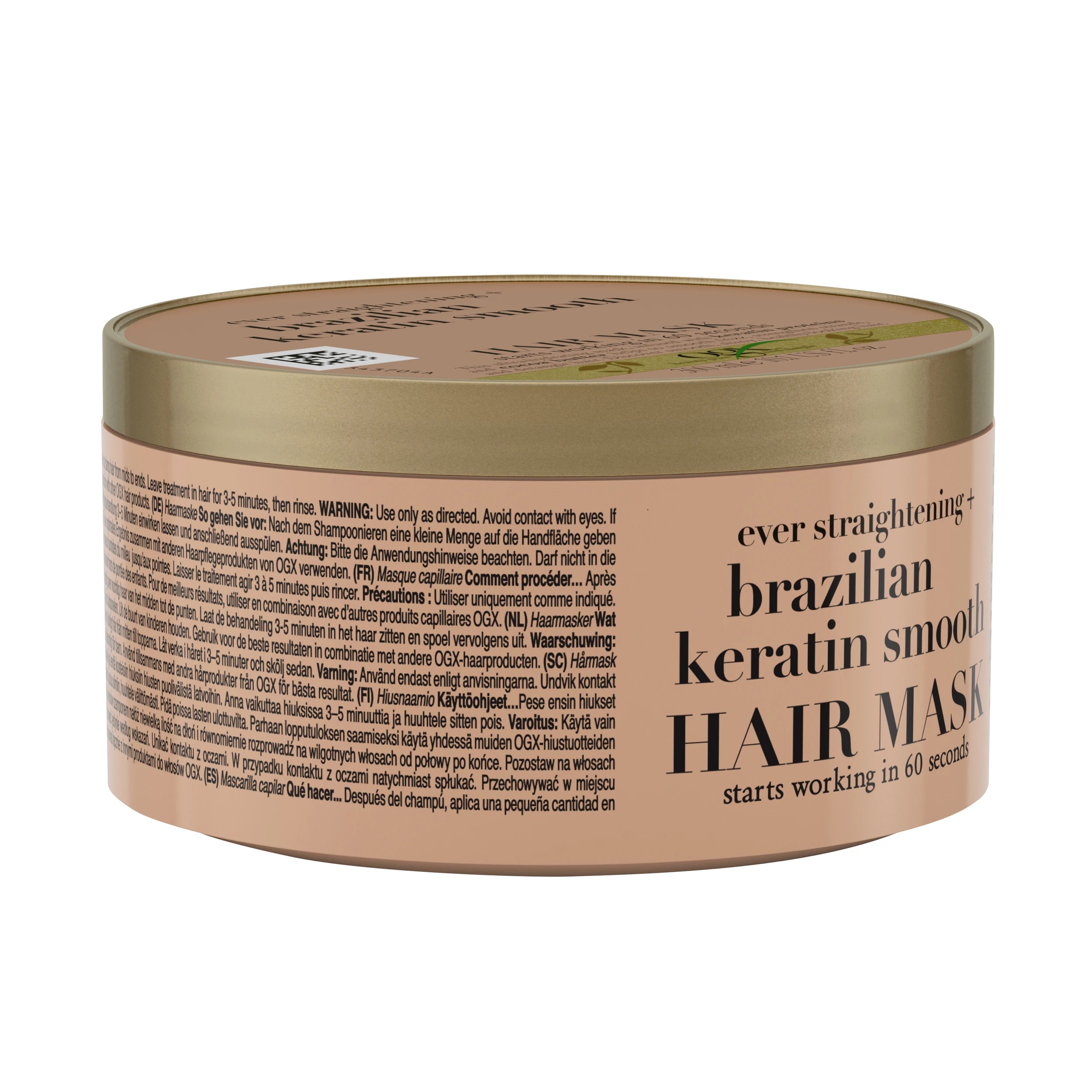 3 OGX Ever Straightening + Brazilian Keratin Smooth Hair Mask 300ml, 3 of 8