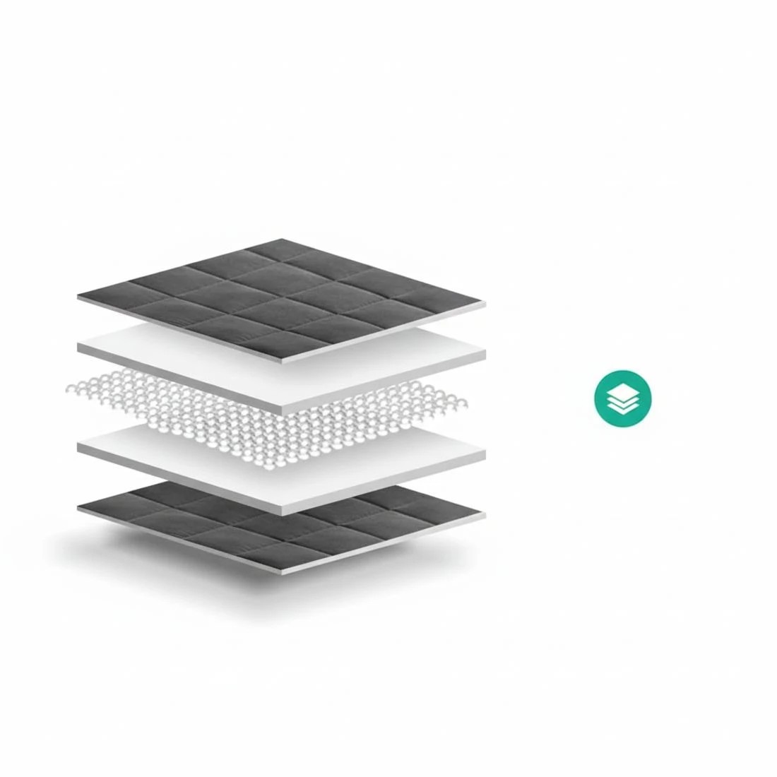 6 Giselle Weighted Blanket 7KG Adult - Grey, 6 of 8