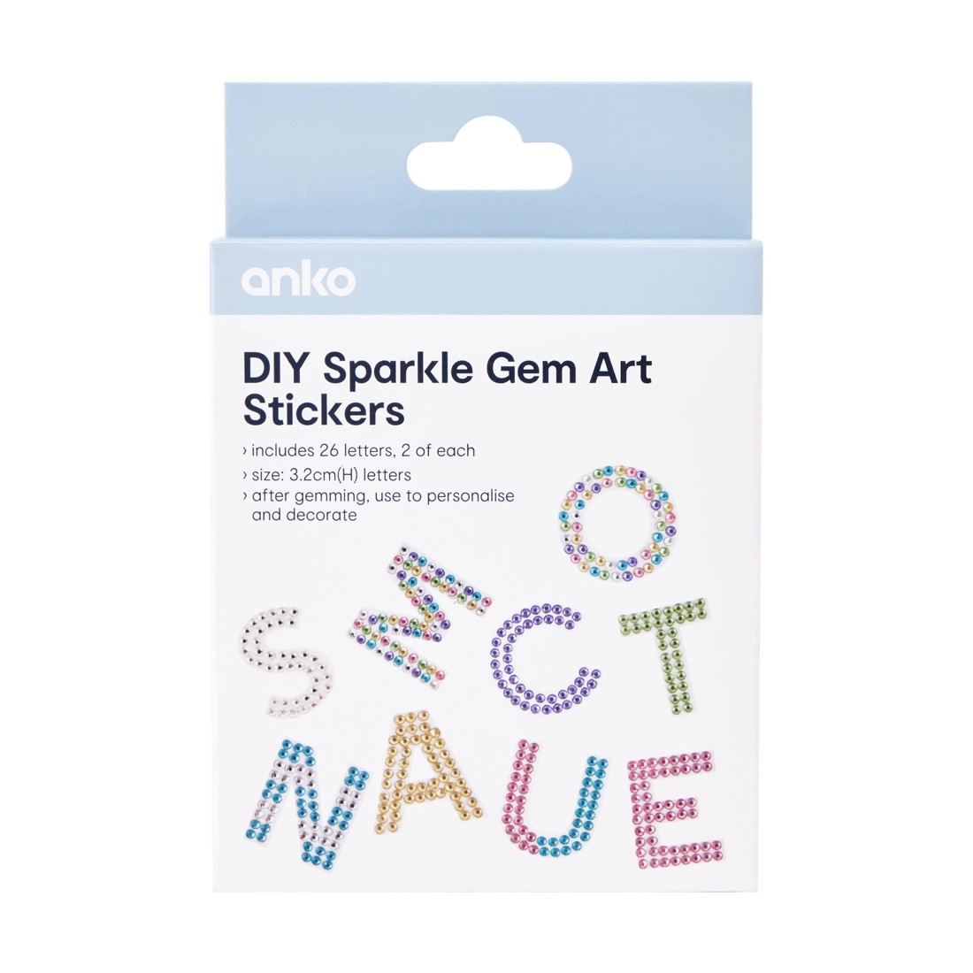 1 DIY Sparkle Gem Art Stickers, 1 of 3