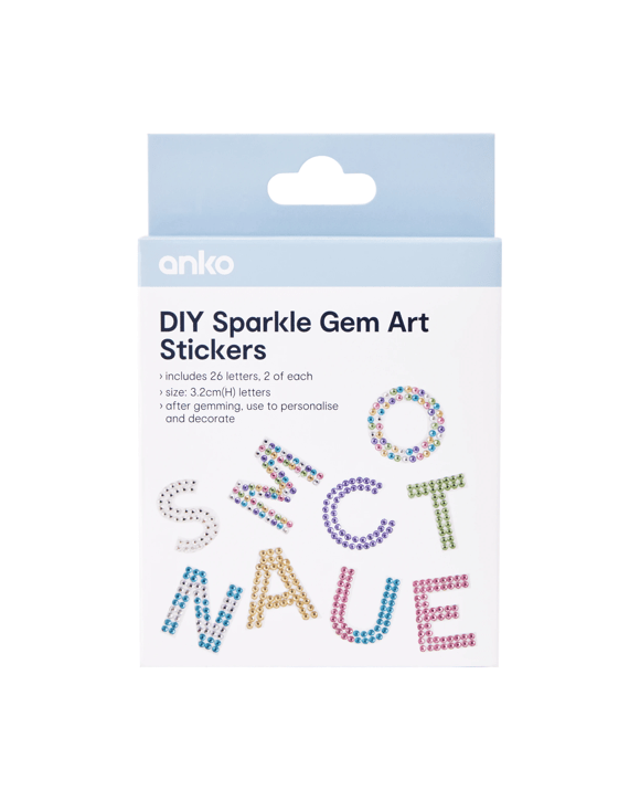 DIY Sparkle Gem Art Stickers