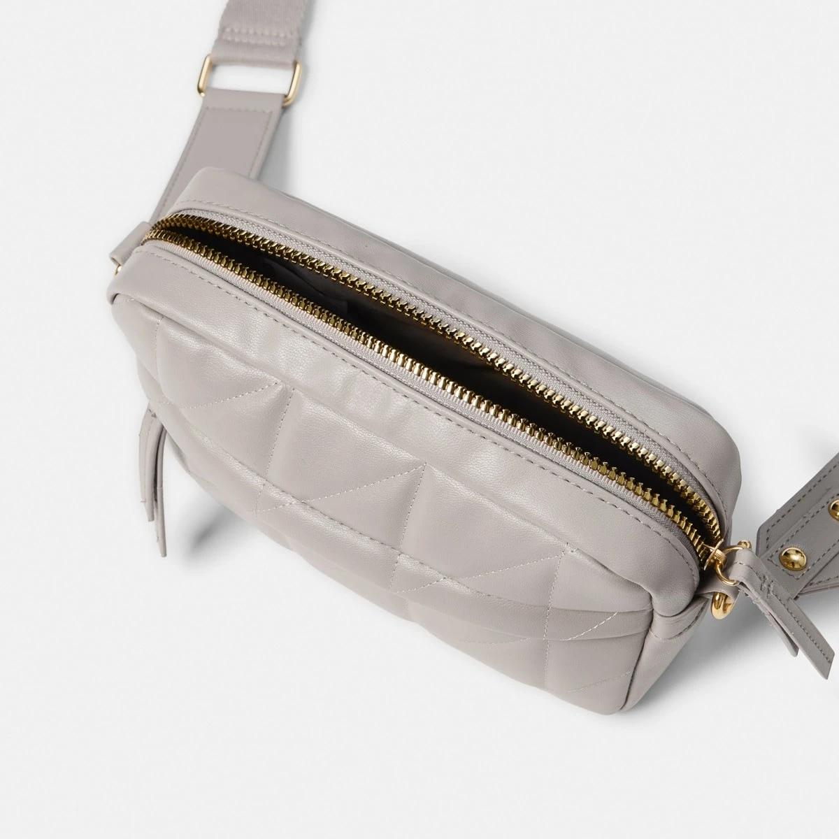 4 Quilted Crossbody Bag SMOKEY TAUPE, 4 of 5