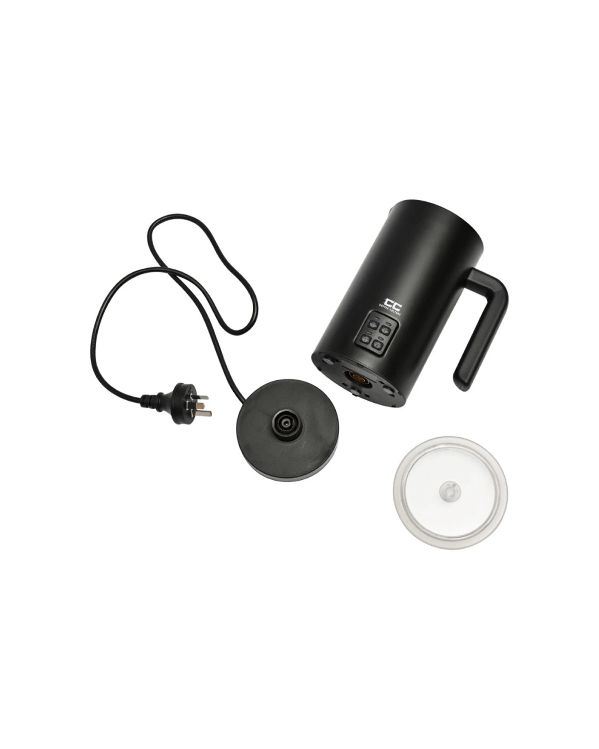 4 Coffee Culture Electric Milk Frother 300ml Stainless Steel Interior - Black, 4 of 5
