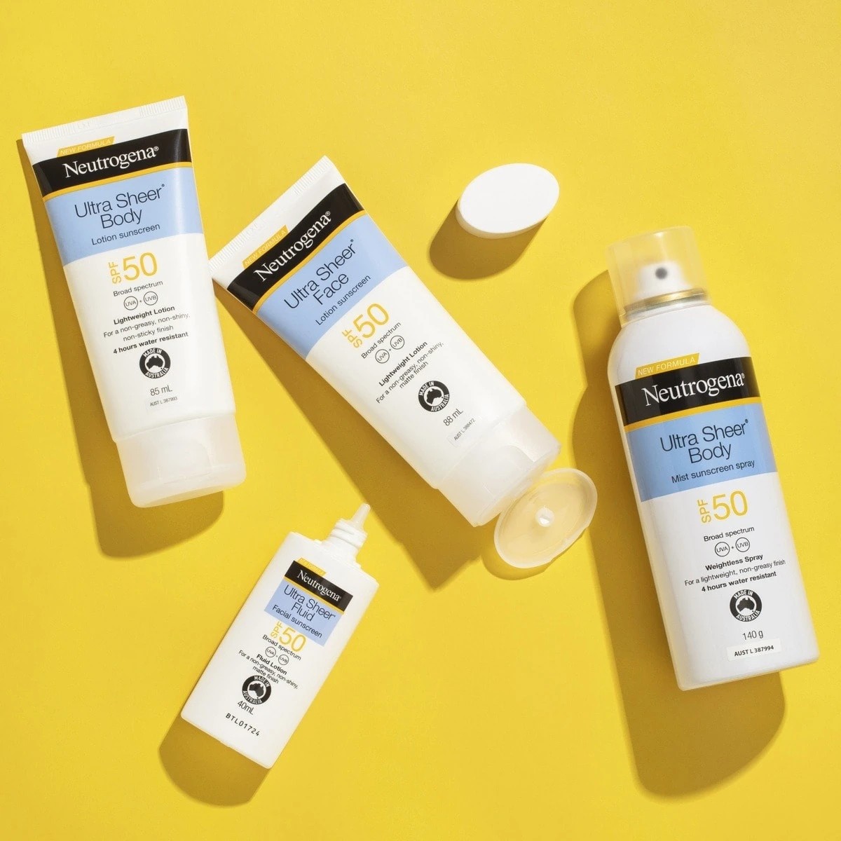 8 Neutrogena Ultra Sheer Fluid SPF50 Facial Sunscreen 40ml, 8 of 10