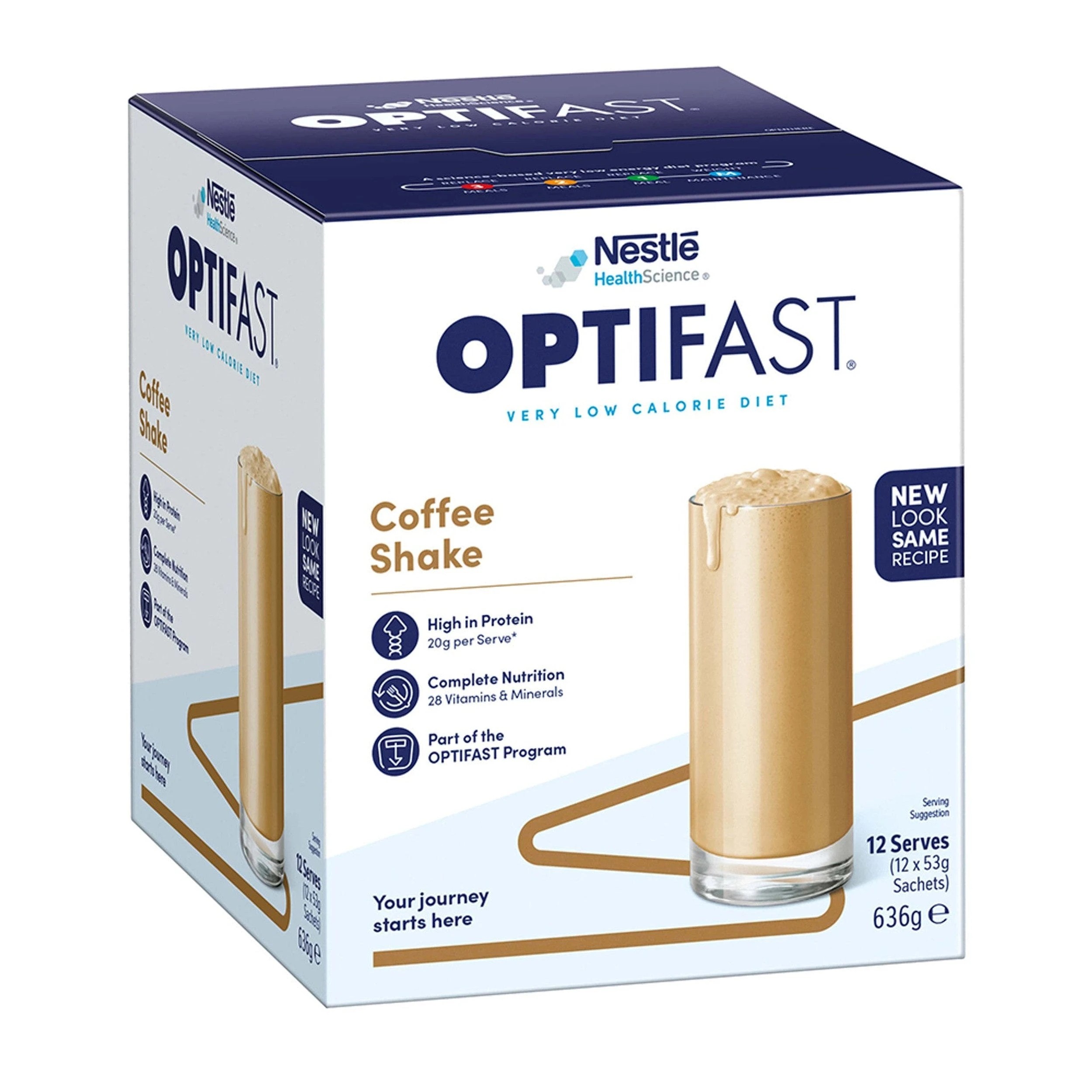 1 Optifast VLCD Shake Coffee 12 x 53g, 1 of 5